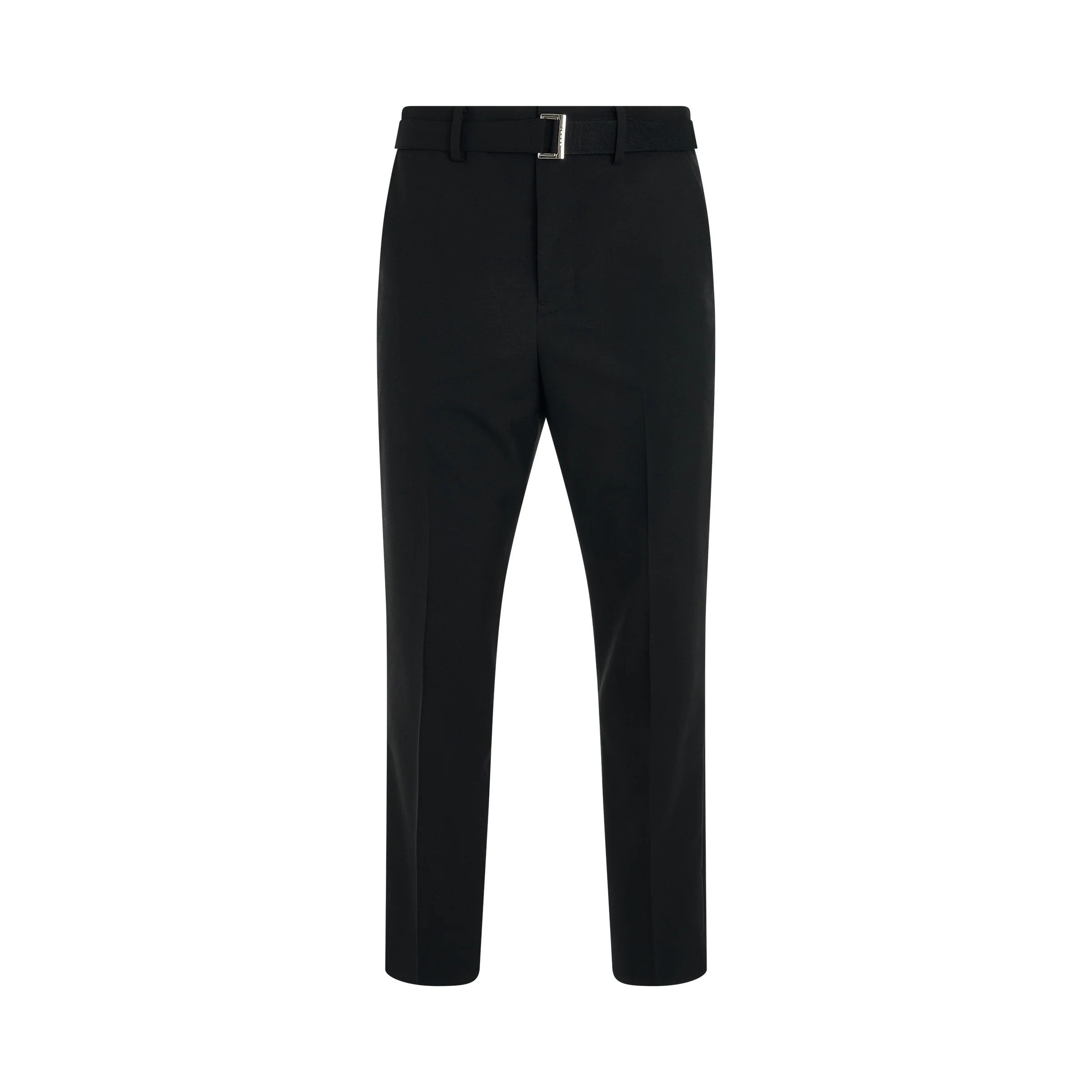 Sacai o1mris0824 Belt Suiting Pants in Black Size US 32 / EU 48 - 1 Thumbnail