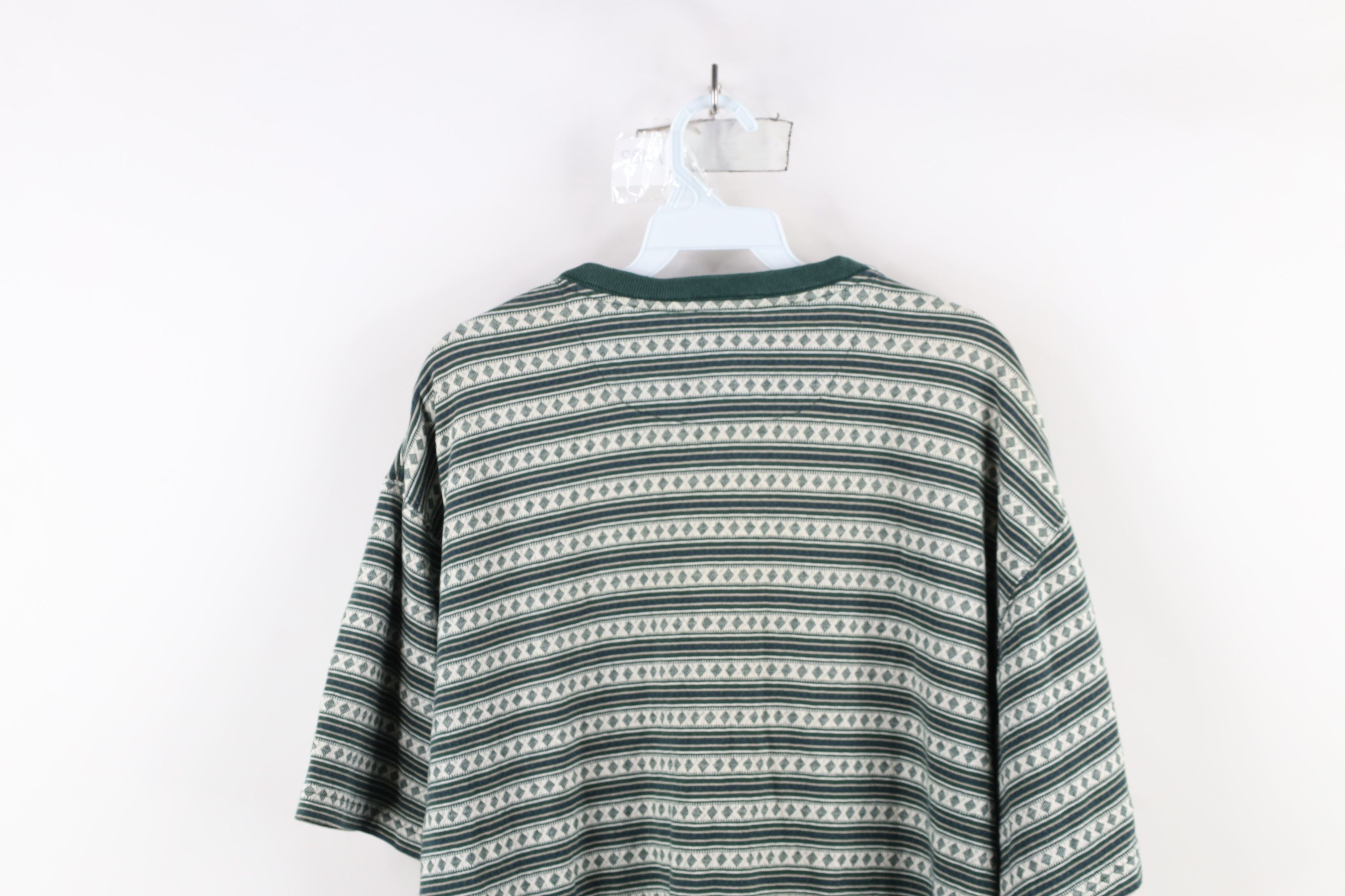 Vintage Vintage 90s Streetwear Knit Short Sleeve Henley T-Shirt Size US L / EU 52-54 / 3 - 10 Thumbnail