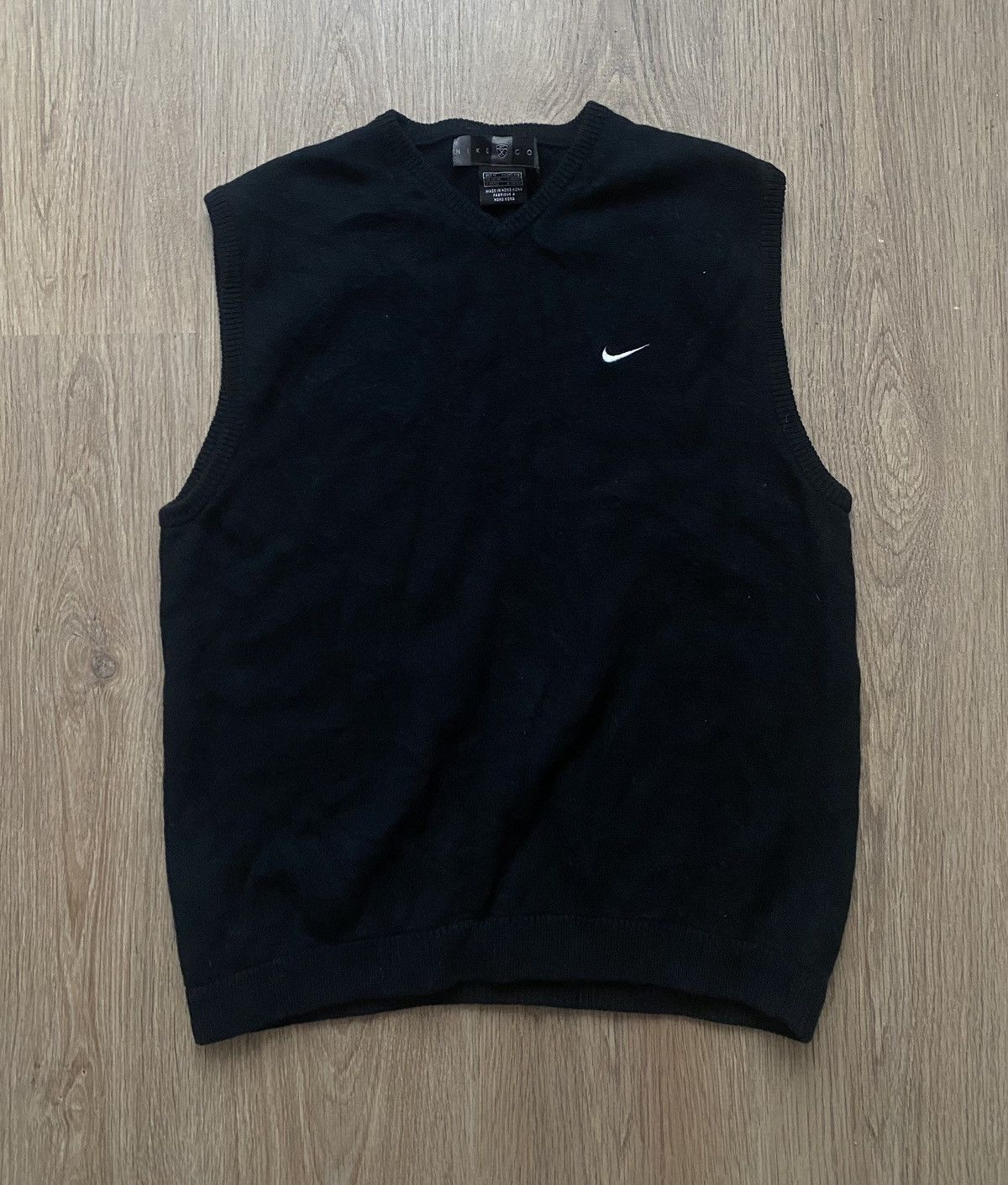Vintage Nike 00’s Golf court Andre Agassi Y2K Black Vest