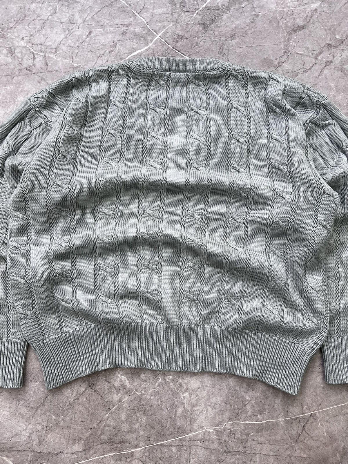 Lacoste × Vintage Vintage Lacoste Knit Wool Vneck Cardigan Sweater Size US L / EU 52-54 / 3 - 12 Thumbnail