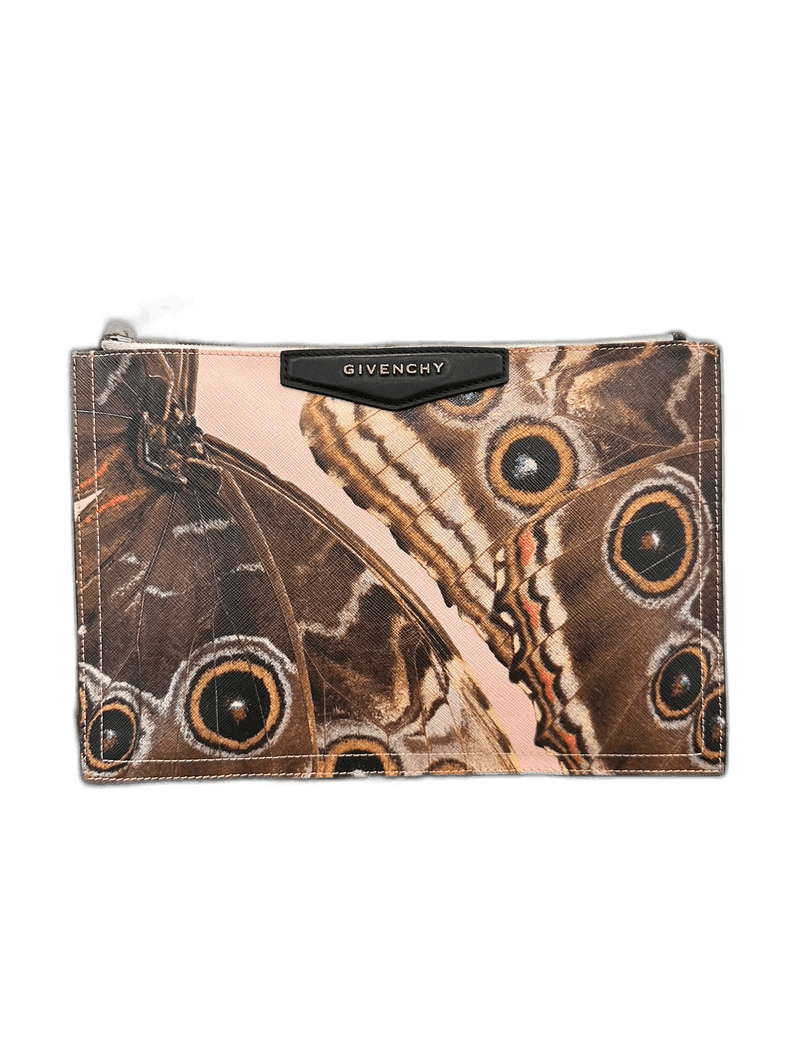 Givenchy Givenchy Givenchy Butterfly Eyes Zip Pouch 28cm -2507 Size ONE SIZE - 1 Thumbnail