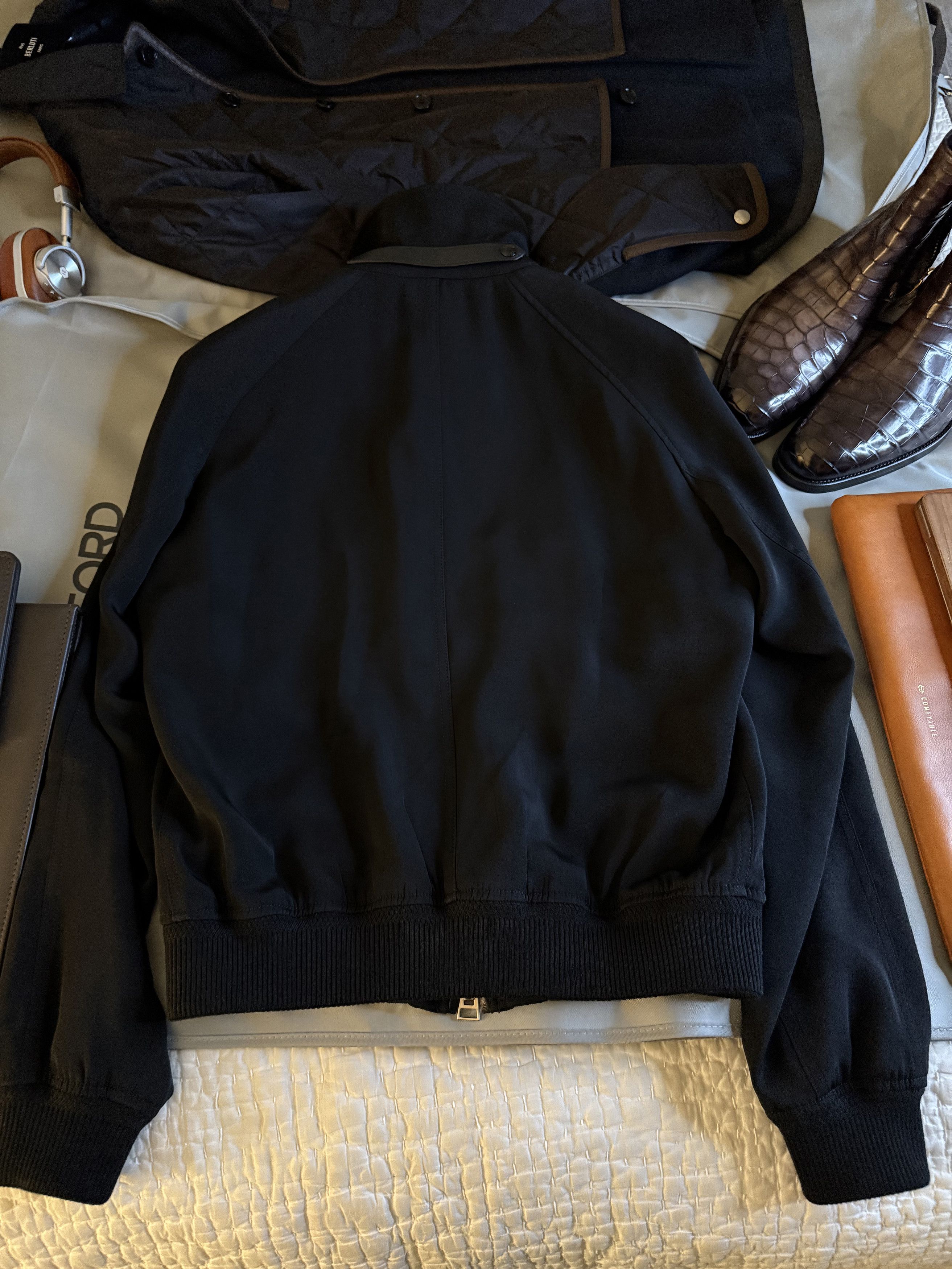 Tom Ford Ultimate Rare $5K w/tax TOM FORD Leather Accent Jacket Size US M / EU 48-50 / 2 - 16 Thumbnail