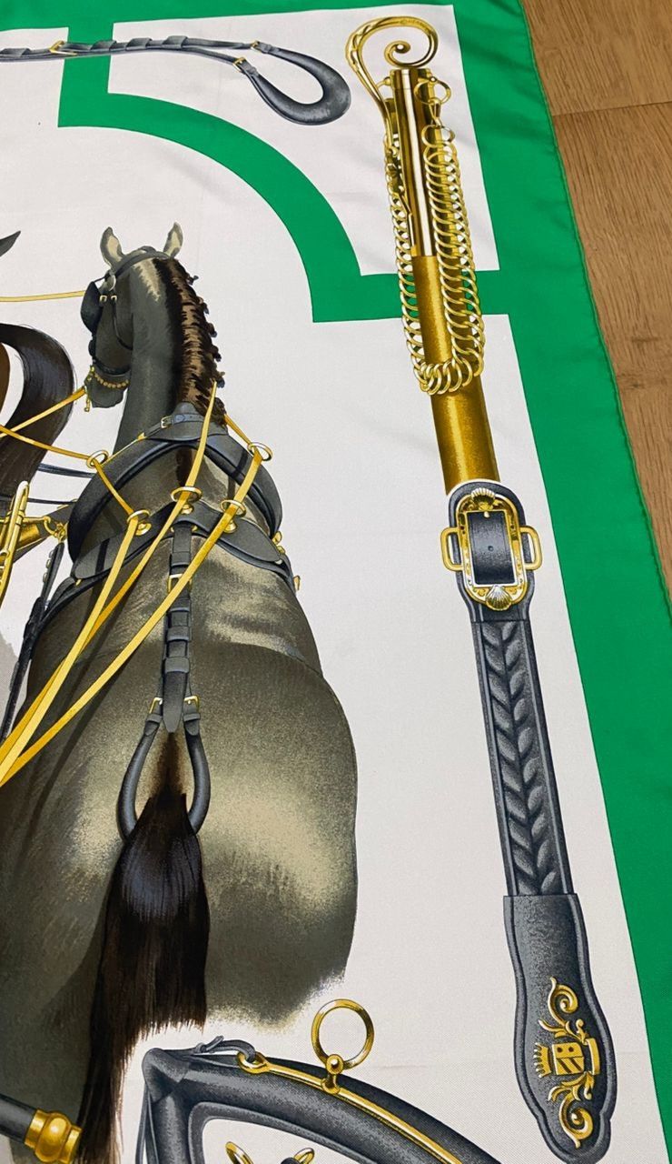Hermes Hermes Silk Scarf By Created Phillipe Ledoux Hand Rolled Size ONE SIZE - 7 Thumbnail