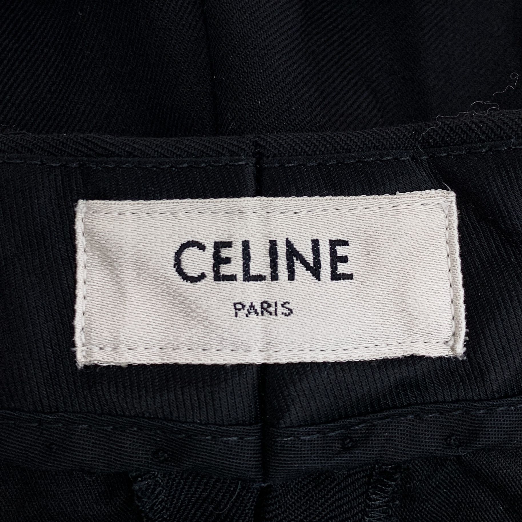 Celine Celine Pants Casual Cotton Black (Size XXS) Size 24" / US 00 / IT 34 - 2 Thumbnail