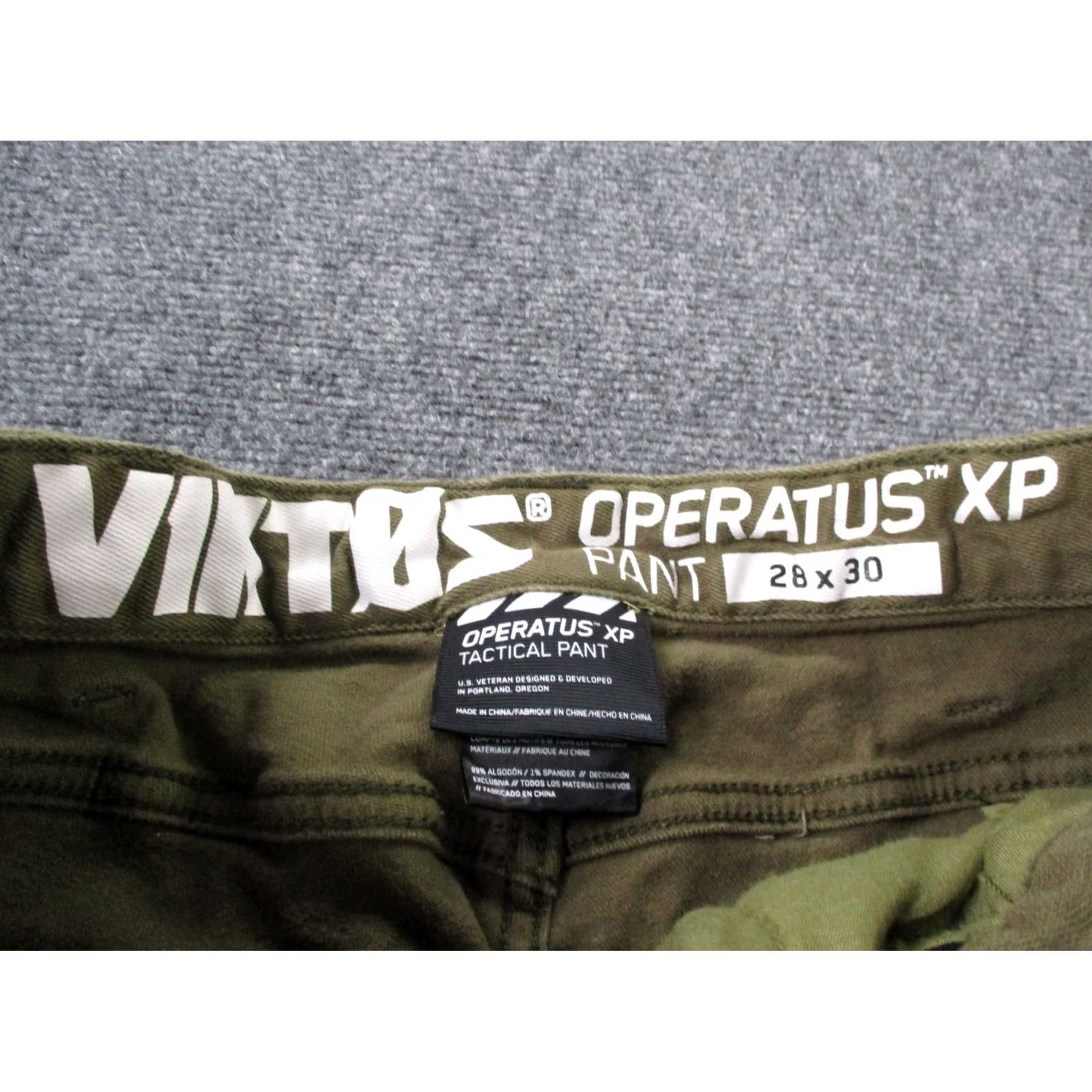 Vintage VIKTOS Pants Mens 28 X 30 Green Canvas Straight Tech Operatus XP Tactical Pants Mens 28 Green Canvas Straight Chino Vintage Viktos Mens Size US 28 / EU 44 - 7 Thumbnail