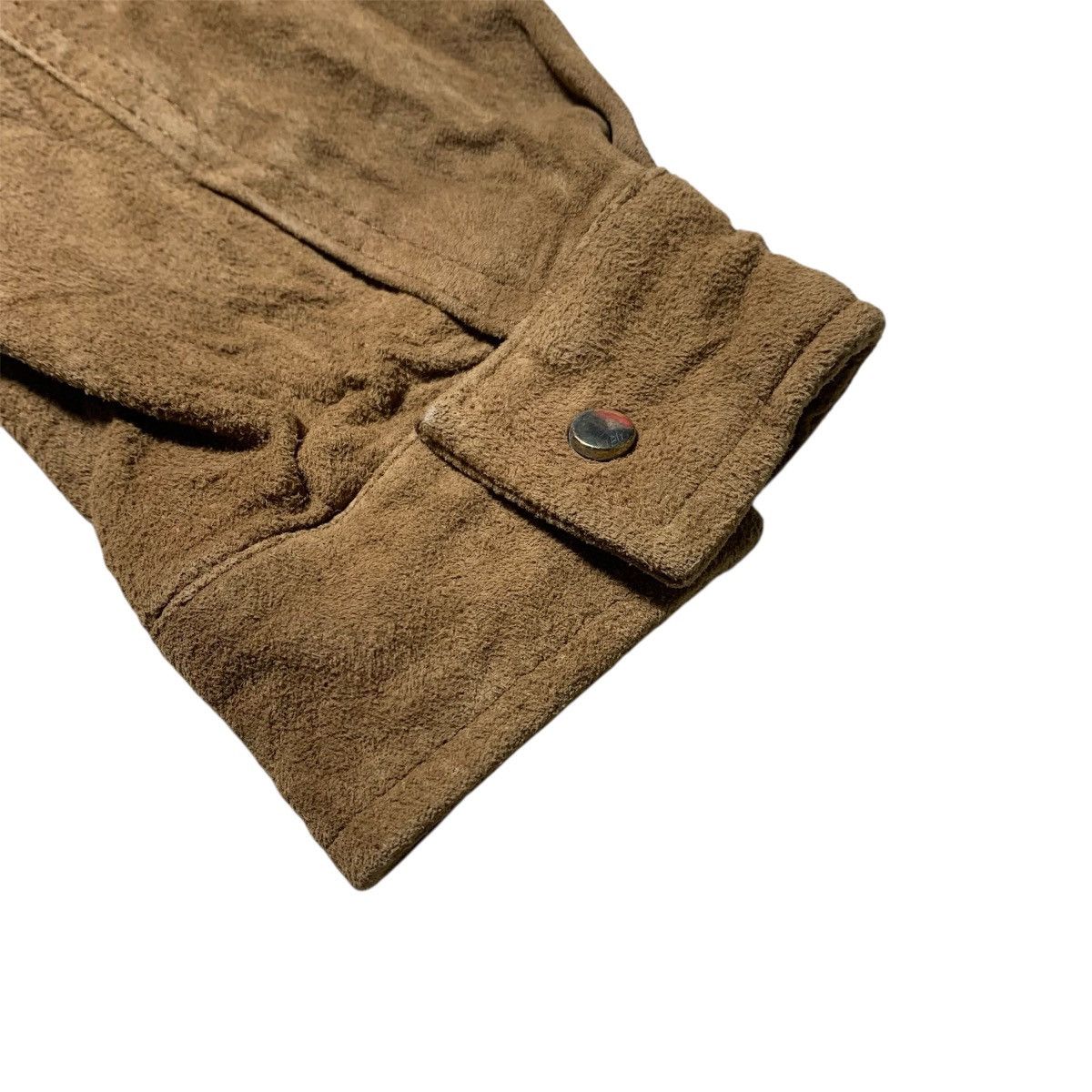 Mango 2000s Mango Real Suede Leather Jacket Classy Style Brown Size L / US 10 / IT 46 - 11 Thumbnail