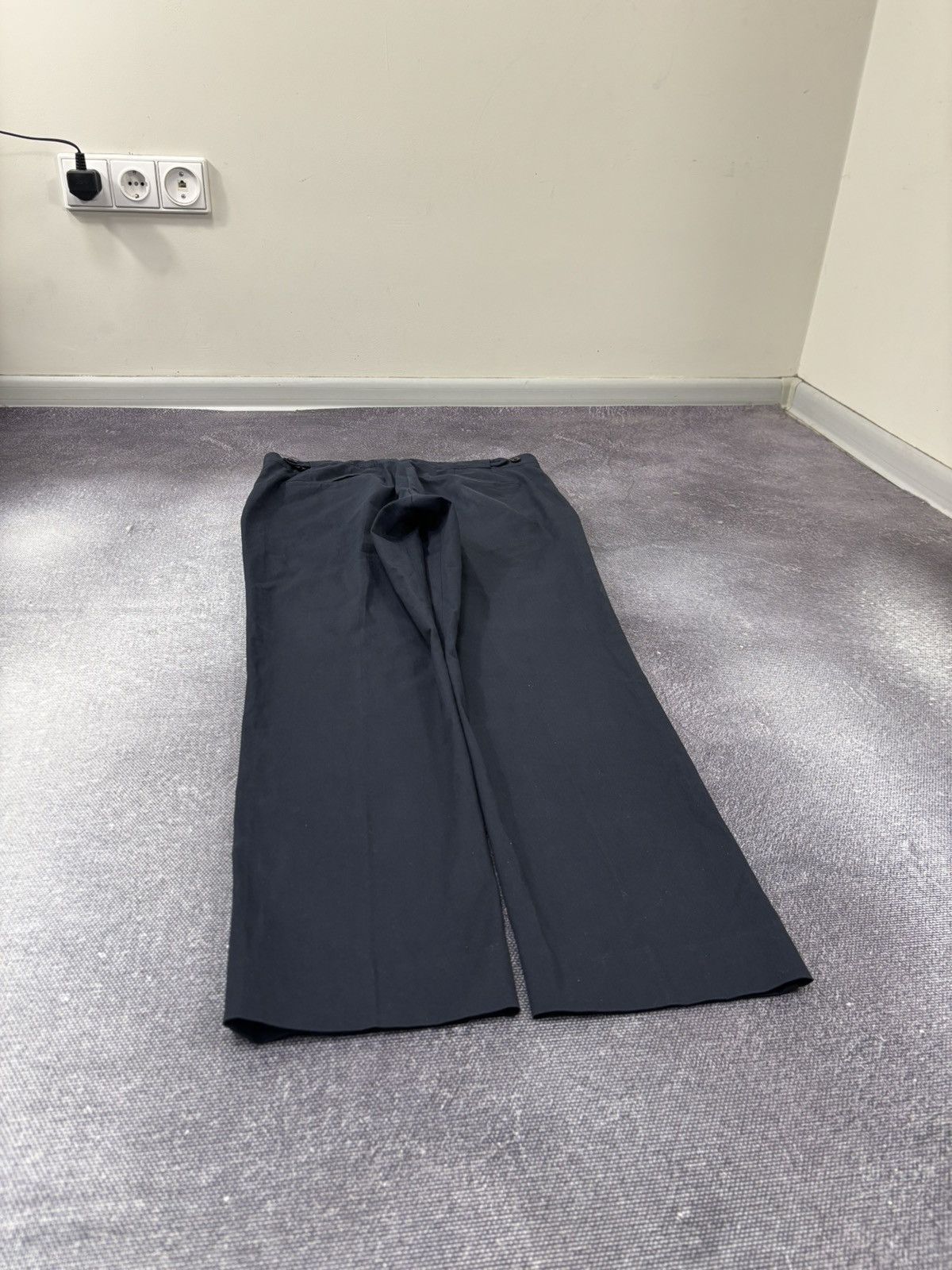Sandro Sandro Paris Men’s Navy Blue Straight Fit Cotton Blend Pants Size US 32 / EU 48 - 12 Thumbnail