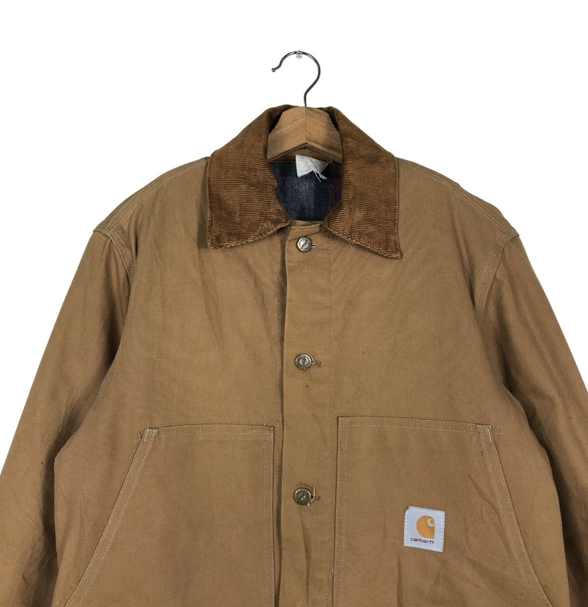Carhartt 🔥VINTAGE CHORE WORK JACKET CARHARTT CB256 BLANKET LINING Size US M / EU 48-50 / 2 - 4 Thumbnail