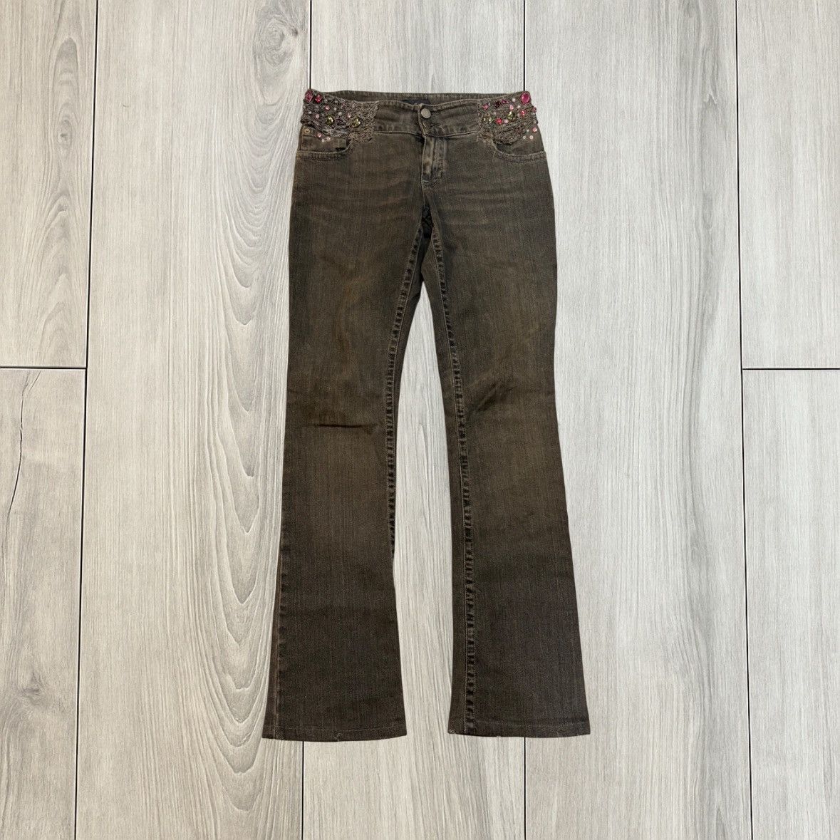 Richmond Denim John Richmond AW04 Jewel Embellished Chain Denim Size US 30 / EU 46 - 2 Thumbnail