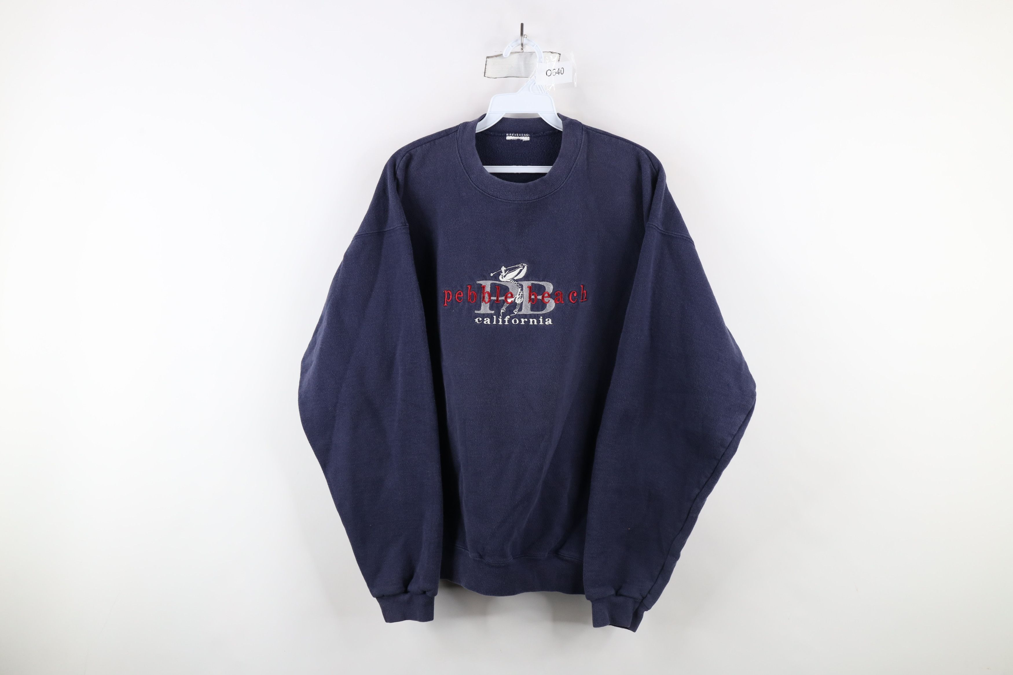 Vintage Vintage 90s Spell Pebble Beach California Golf Sweatshirt Size US L / EU 52-54 / 3 - 1 Thumbnail