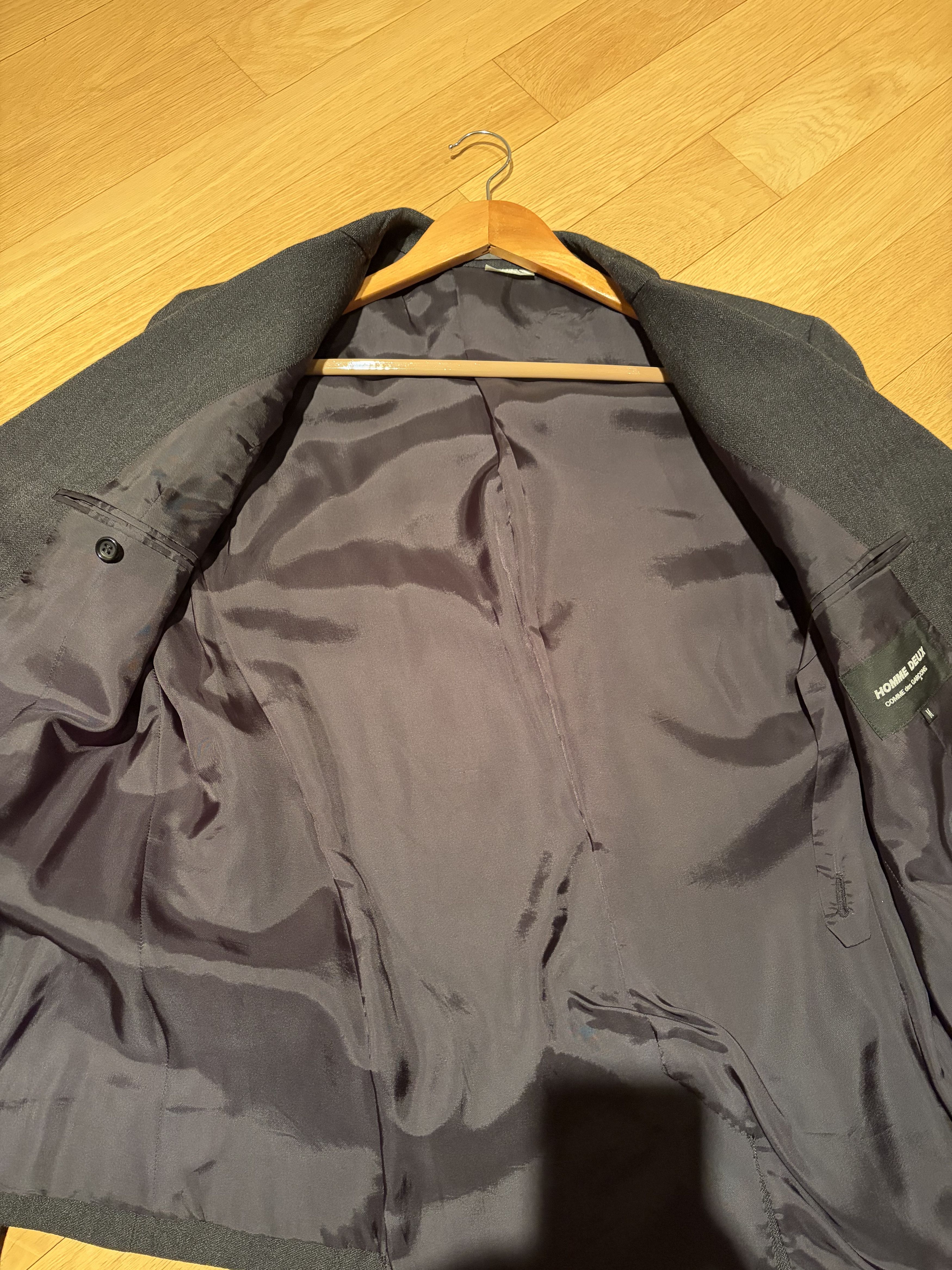 Comme des Garcons Homme Deux asymmetric-design wool blazer Size 38R - 3 Thumbnail