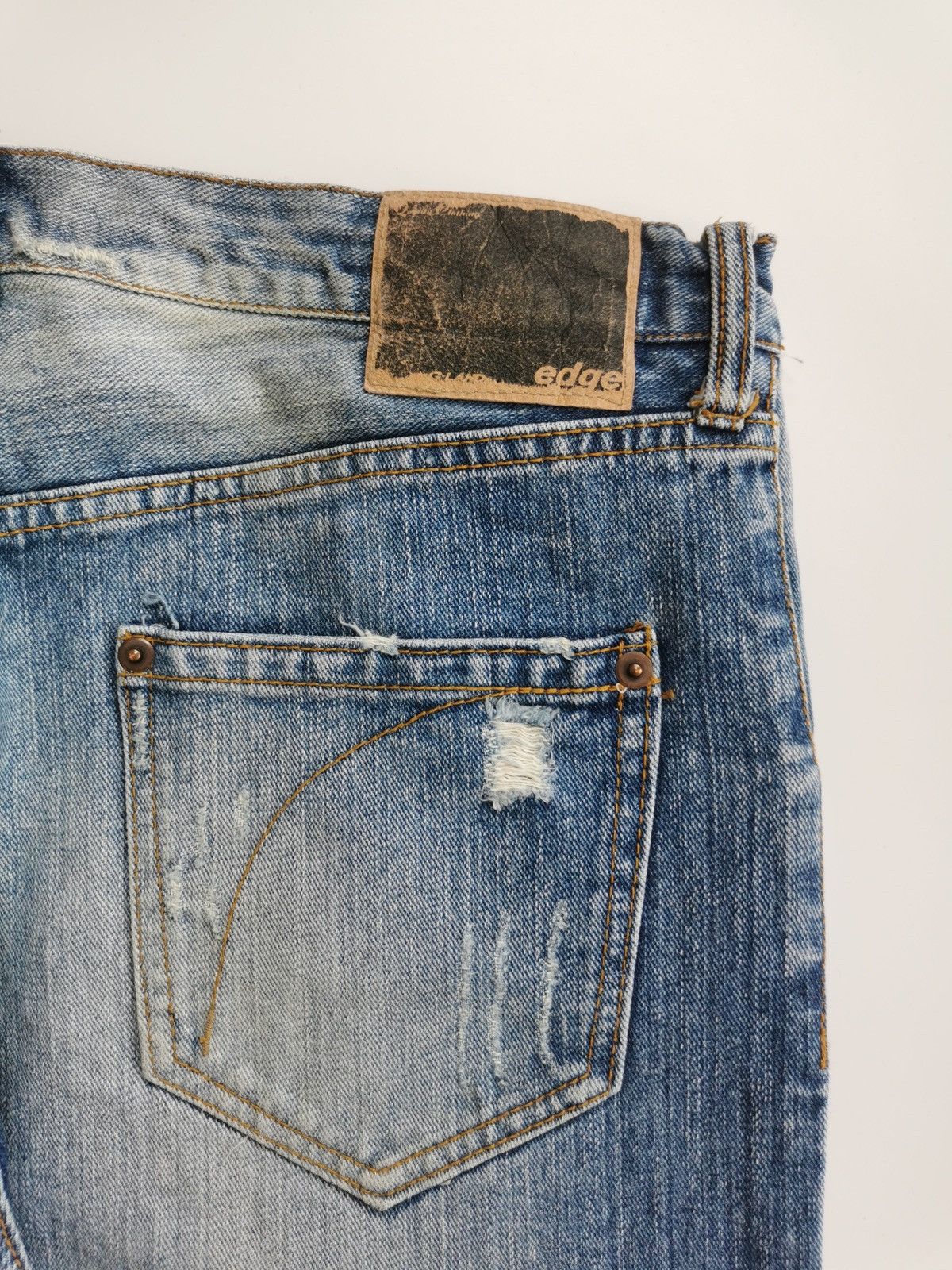 Kapital Edge G-Land Boro Patchwork Destroyed Denim Jeans Size US 30 / EU 46 - 7 Thumbnail
