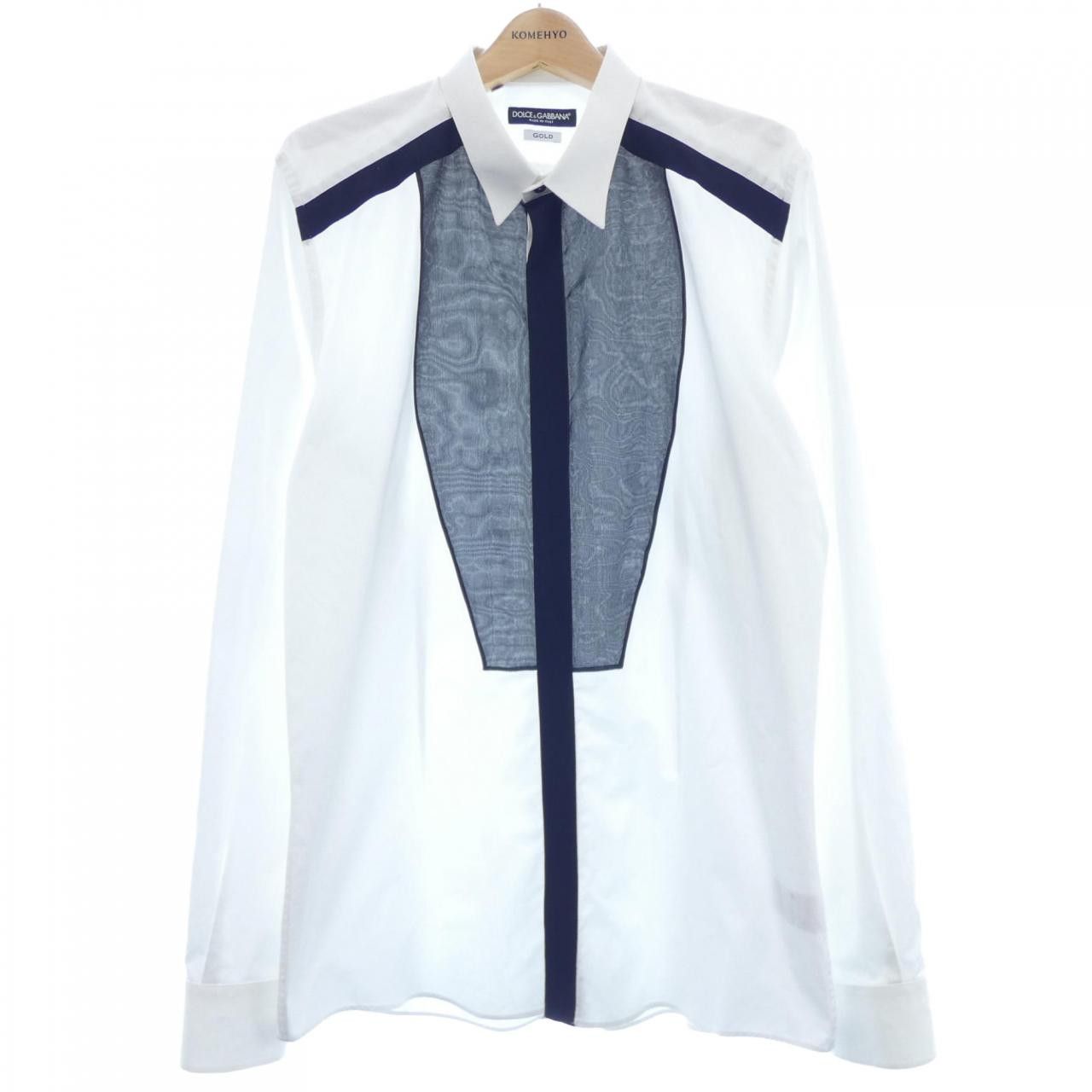 Dolce & Gabbana Dolce & Gabbana Dolce&Gabbana Cotton Shirt Textile Dress Shirt G5DA3T/GE008 DUTY FREE for USA Size ONE SIZE - 1 Thumbnail