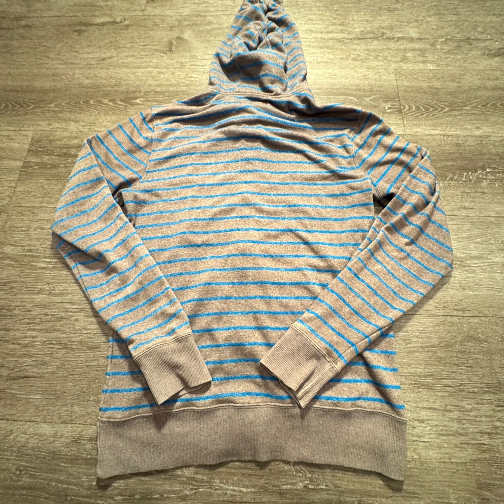 Quiksilver VINTAGE Quiksilver Hoodie Mens Small Gray Blue Stripe Full Zip Casual Lounge Hoodie Mens Small Gray Blue Stripe 90s Quiksilver Size US S / EU 44-46 / 1 - 5 Thumbnail