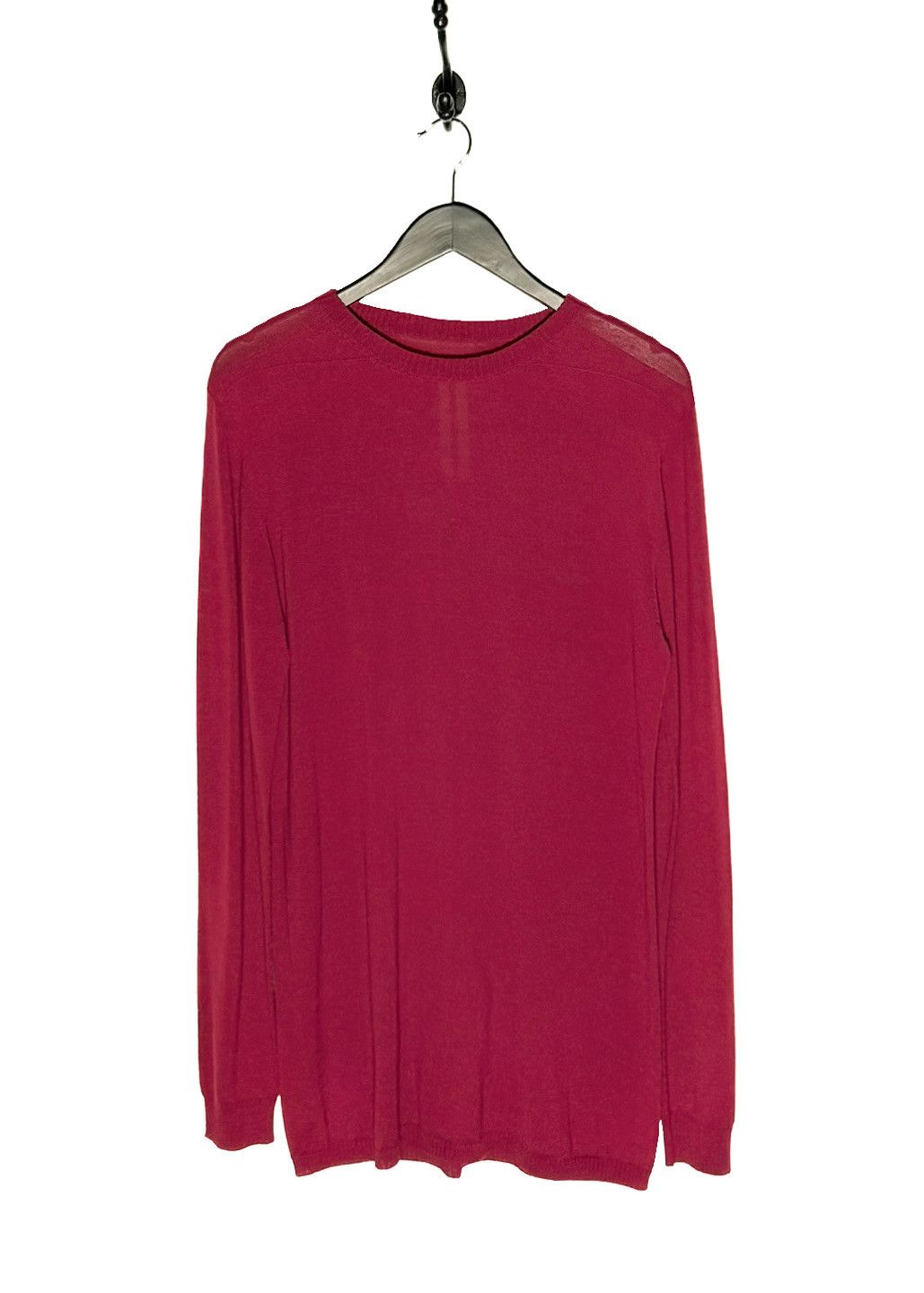 Rick Owens Rick Owens SS23 EDFU Fuchsia Light Wool Sweater Size US XL / EU 56 / 4 - 1 Thumbnail