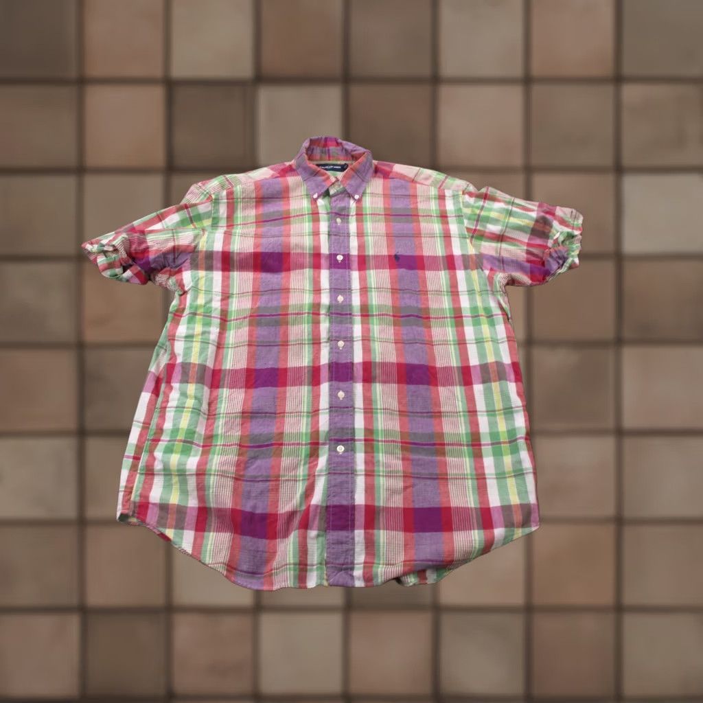 Ralph Lauren Ralph Lauren Shirt Mens XL Colorful Plaid Golf Casual Business Dress Summer Size US XL / EU 56 / 4 - 1 Thumbnail