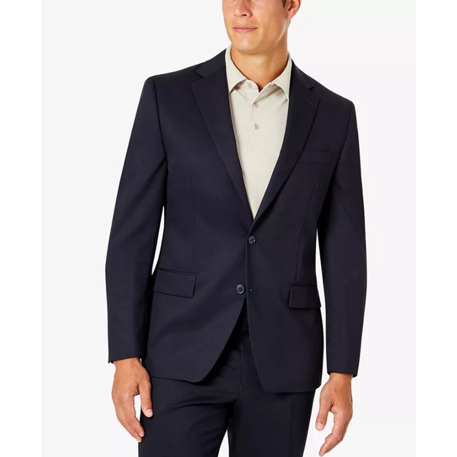 Van Heusen Van Heusen Men's Dark Navy Classic-Fit Suit Blazer Size 36R Size 36R - 1 Thumbnail