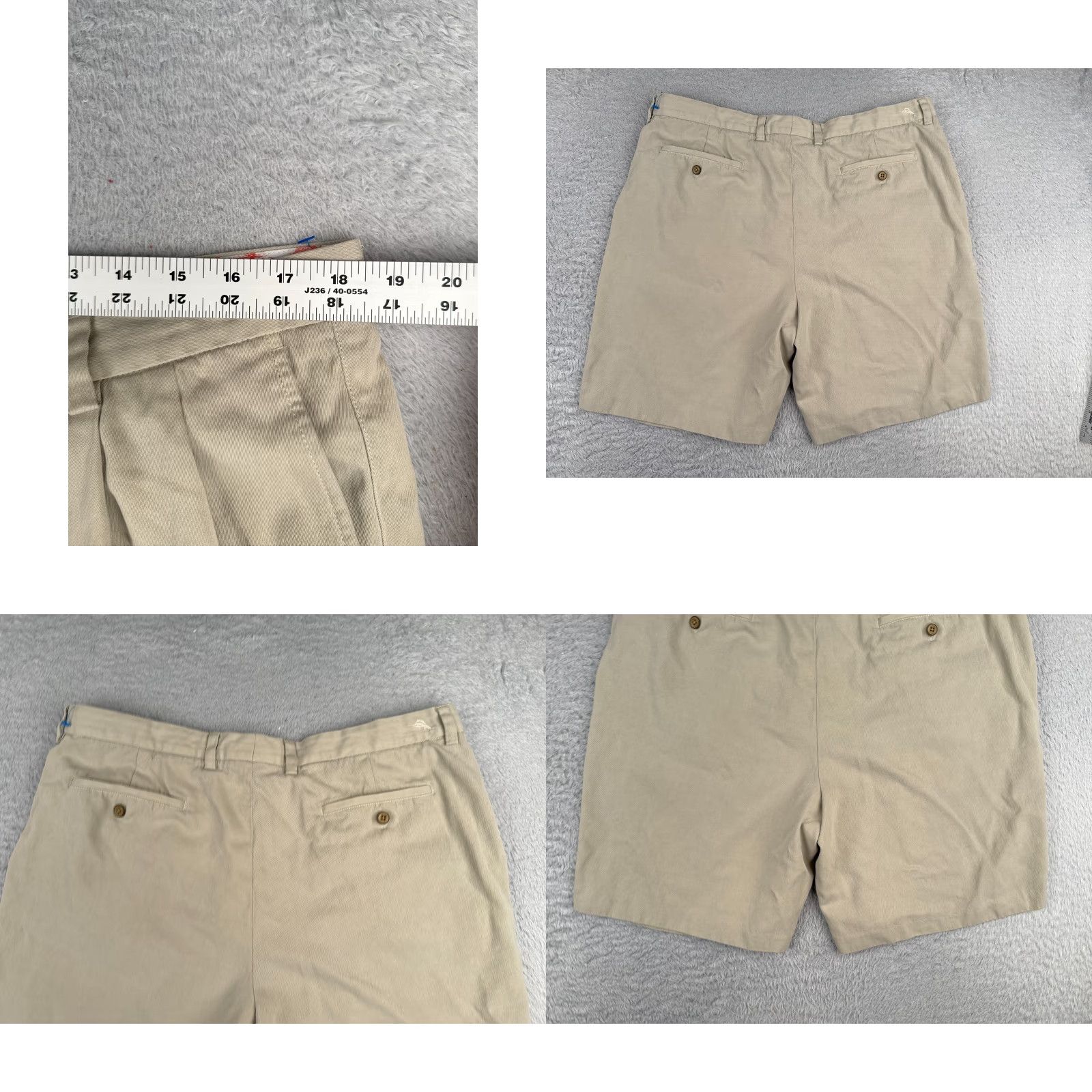 Tommy Bahama Tommy Bahama Shorts Men 36 Beige Bermuda Silk Blend Pleated Beach Vacation 36x9 Size US 36 / EU 52 - 9 Thumbnail