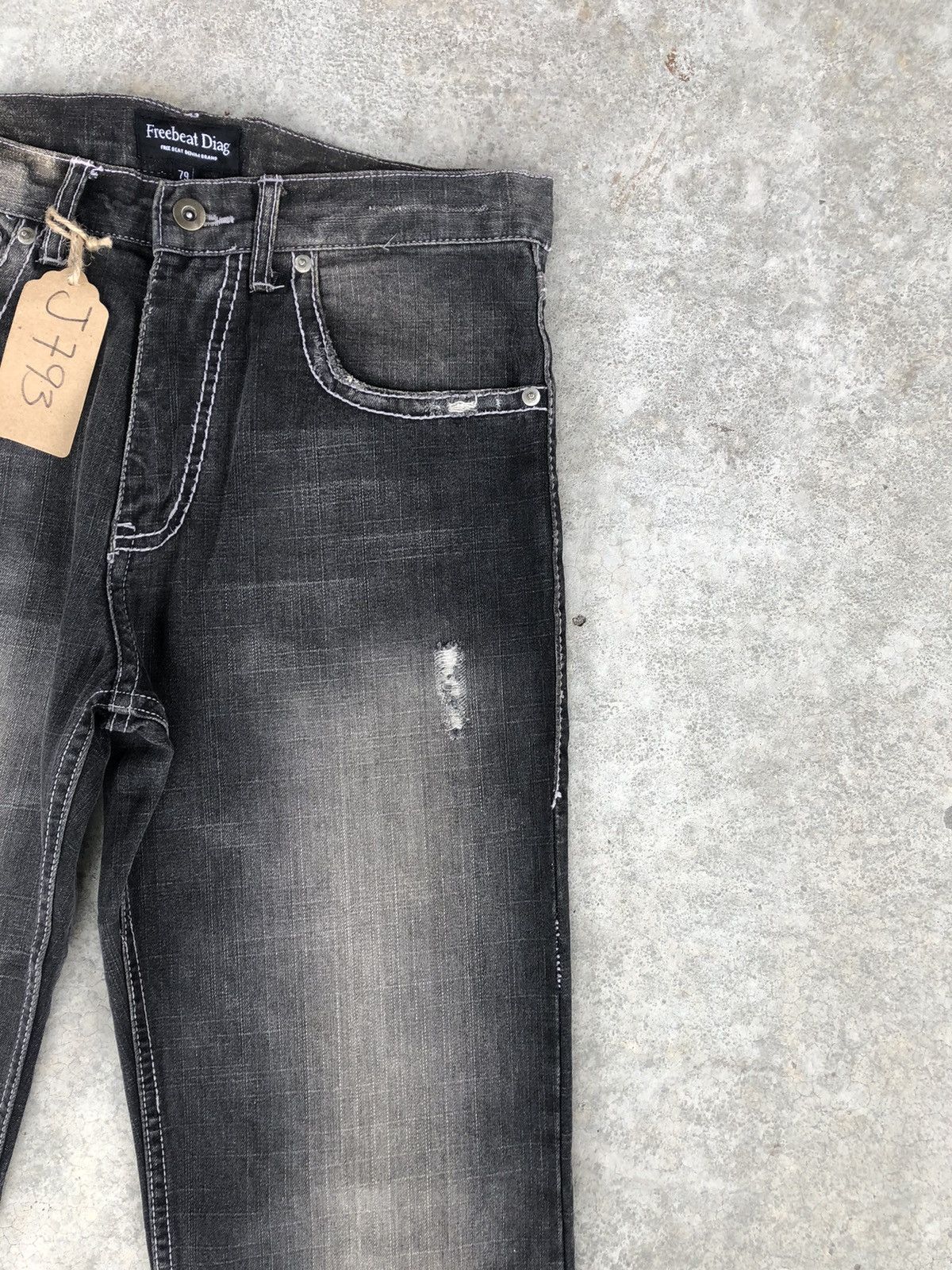 If Six Was Nine Japanese Freebeat Flared Jeans Distressed Jeans Size US 31 - 5 Thumbnail