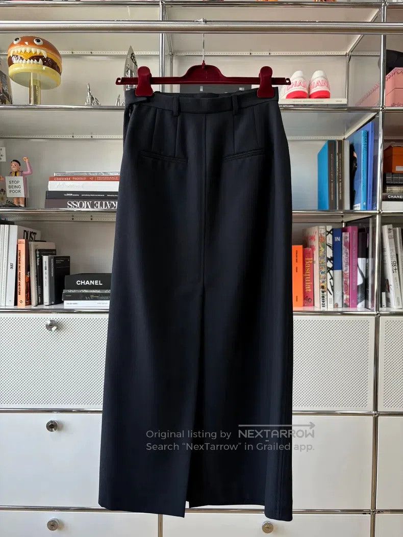 Hermes Hermes Black leather buckle half-waist skirt Size 24" / US 00 / IT 34 - 4 Thumbnail