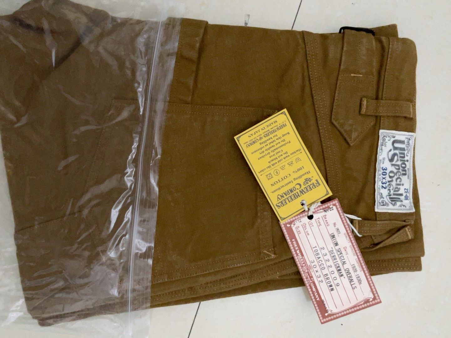Freewheelers FREEWHEELERS UNION SPECIAL DERRICKMAN Work Pants Size US 30 / EU 46 - 1 Thumbnail