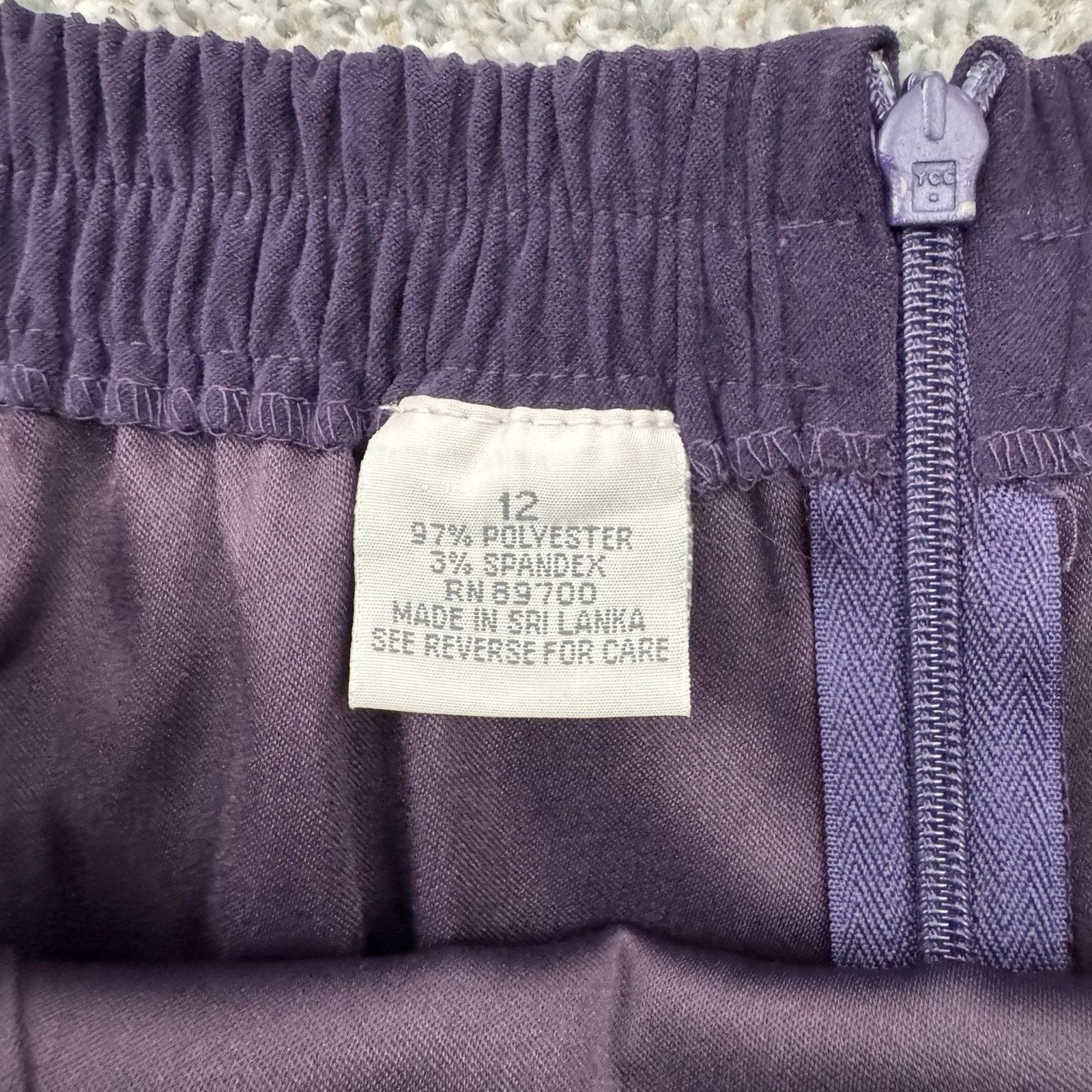 Other Vintage 90s Skirt Size 12 Velour Office Evening Wear Chic Size 34" / US 12 / IT 48 - 4 Thumbnail