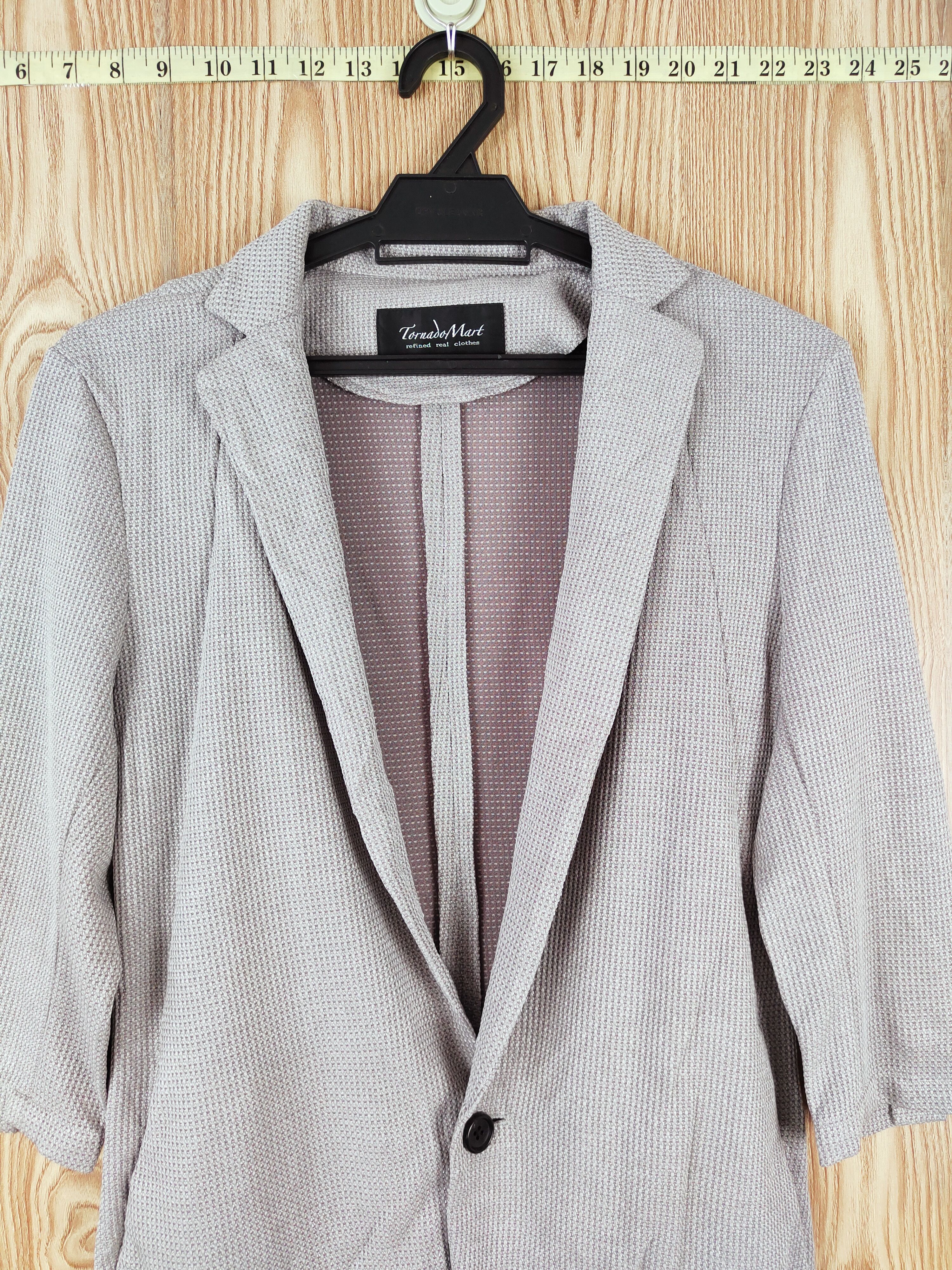 Tornado Mart × Vintage Vintage Design Tornado Mart Gray Long Blazers Size M / US 6-8 / IT 42-44 - 2 Thumbnail