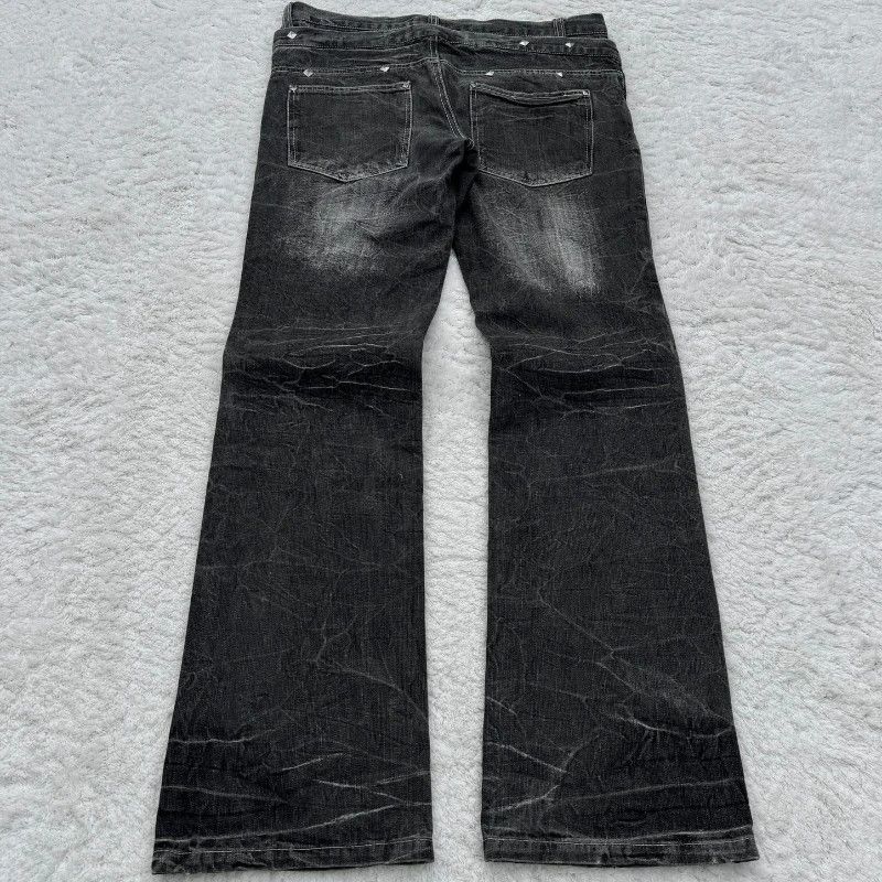 Vintage Gothic Retro Micro Flared Jeans Size US 32 / EU 48 - 2 Thumbnail