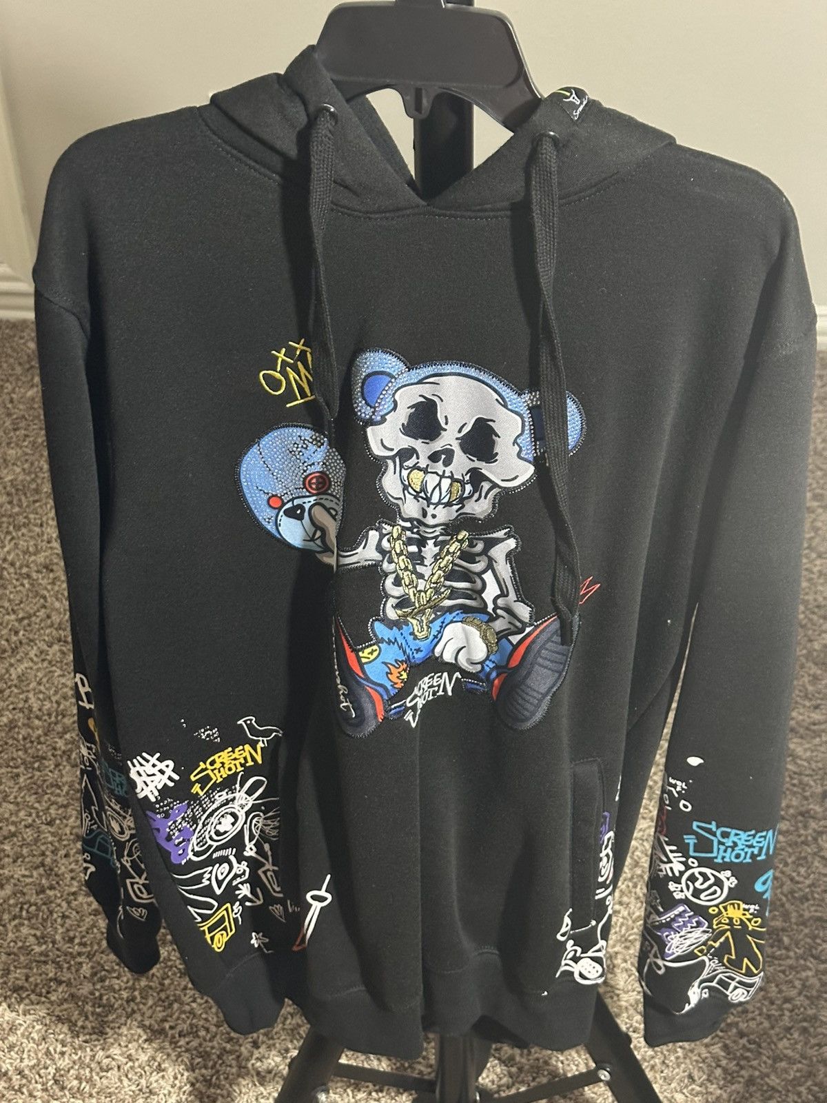 Other SCREENSHOT Mens Urban Premium Fleece Hoodie Embroidery Large Size US L / EU 52-54 / 3 - 1 Thumbnail