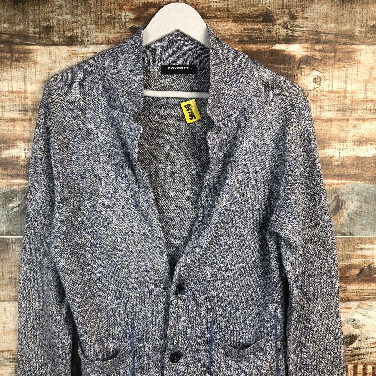 Boycott × Homespun Knitwear BoyCott Blue Cardigan Knitwear #A1285 Size M / US 6-8 / IT 42-44 - 5 Thumbnail