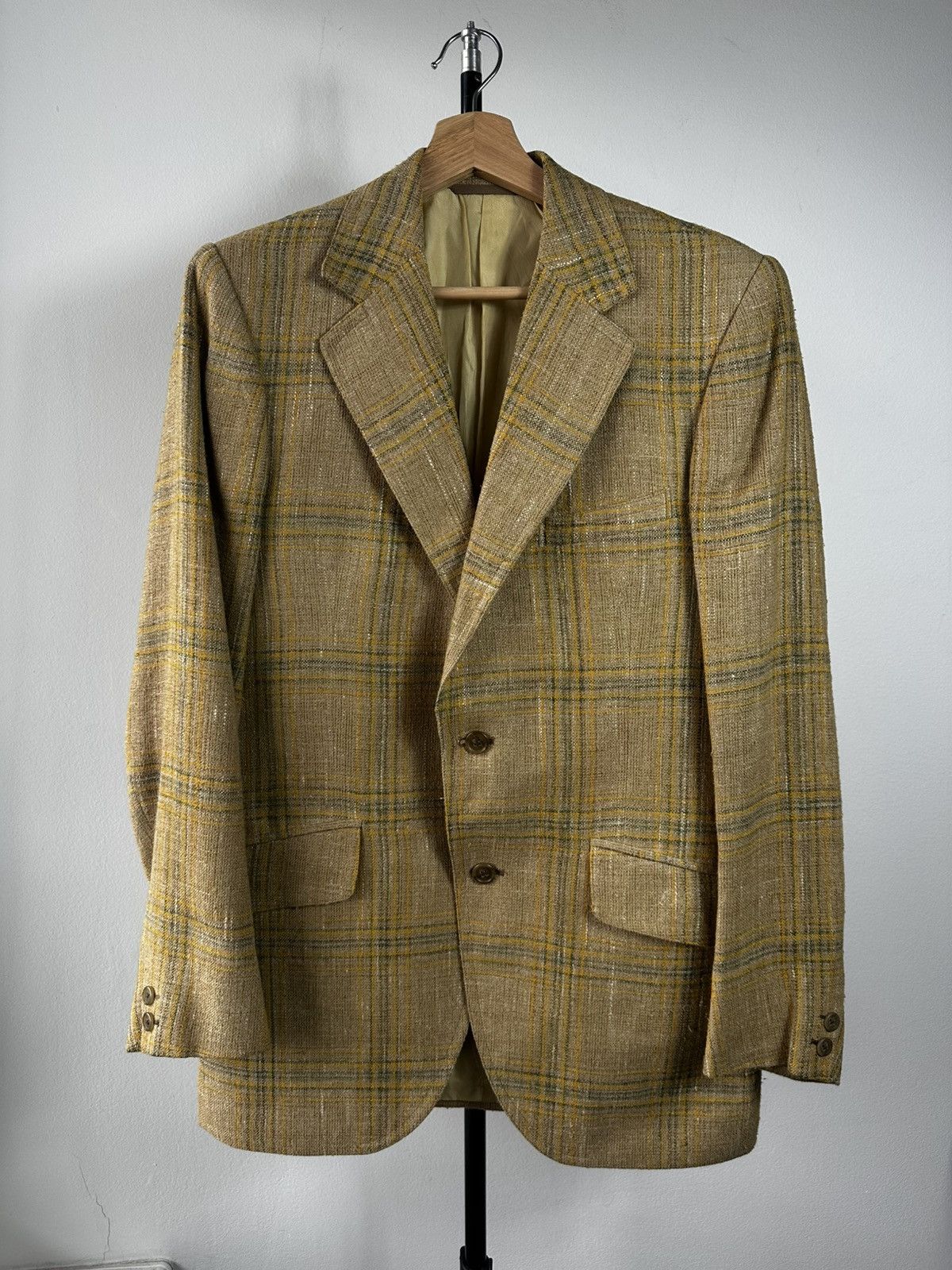 Burberry Vintage Burberrys’ Made in England Wool Jacket Mustard Size 38R - 1 Thumbnail