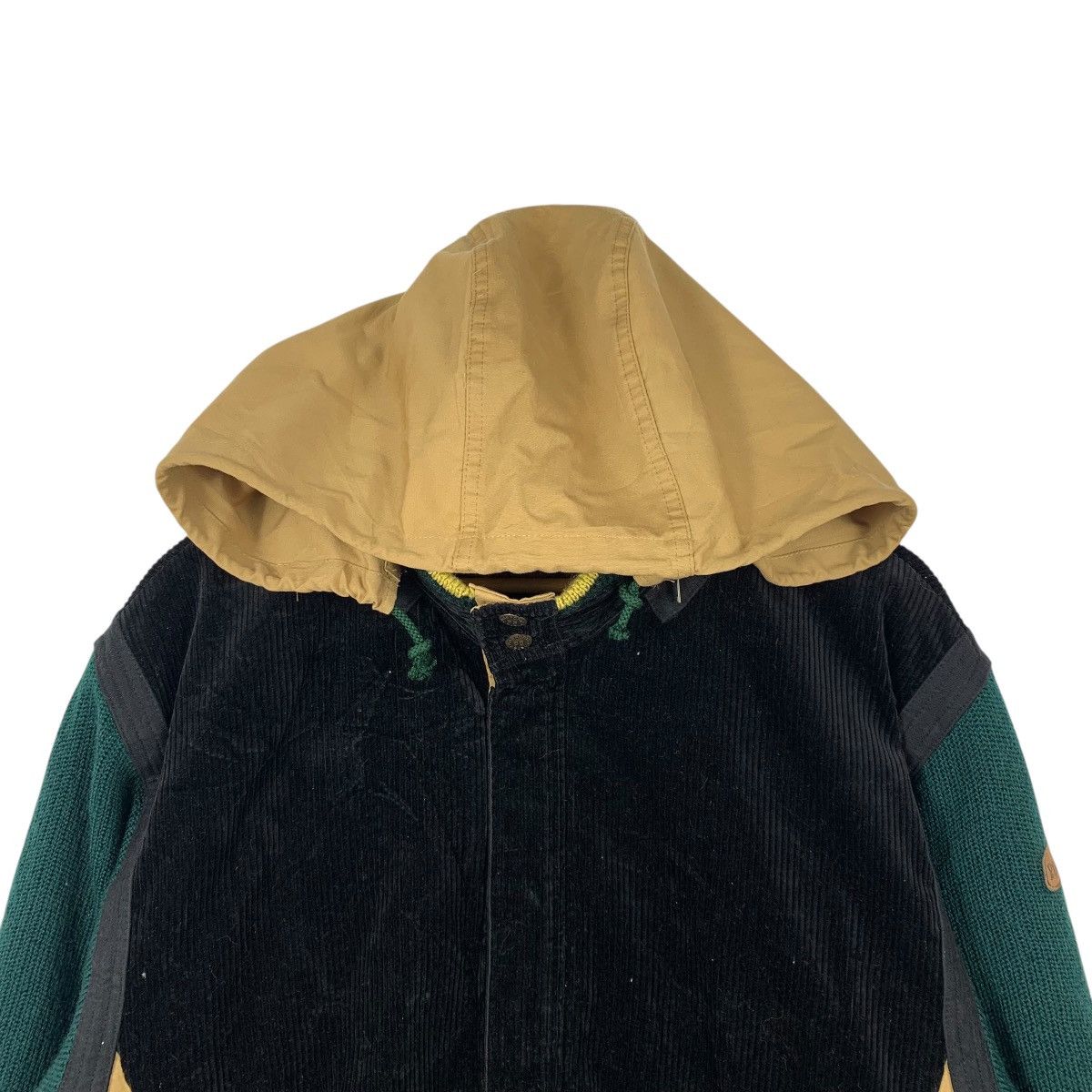 Vintage Vintage PIA SPORTS Casualwear Coduroy Hoodie Bomber Jacket Size US XL / EU 56 / 4 - 4 Thumbnail