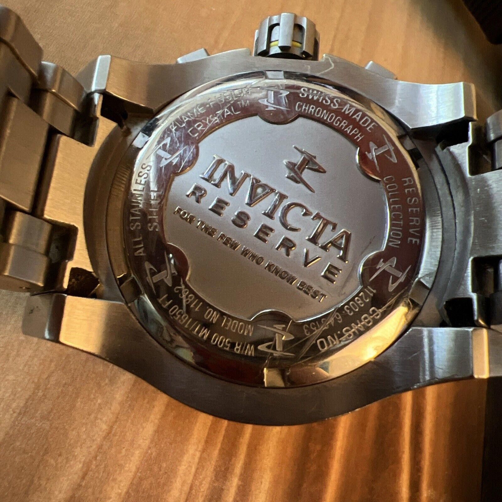 Invicta Invicta Reserve 112803-643153 Men’s Watch New Battery Size ONE SIZE - 8 Thumbnail