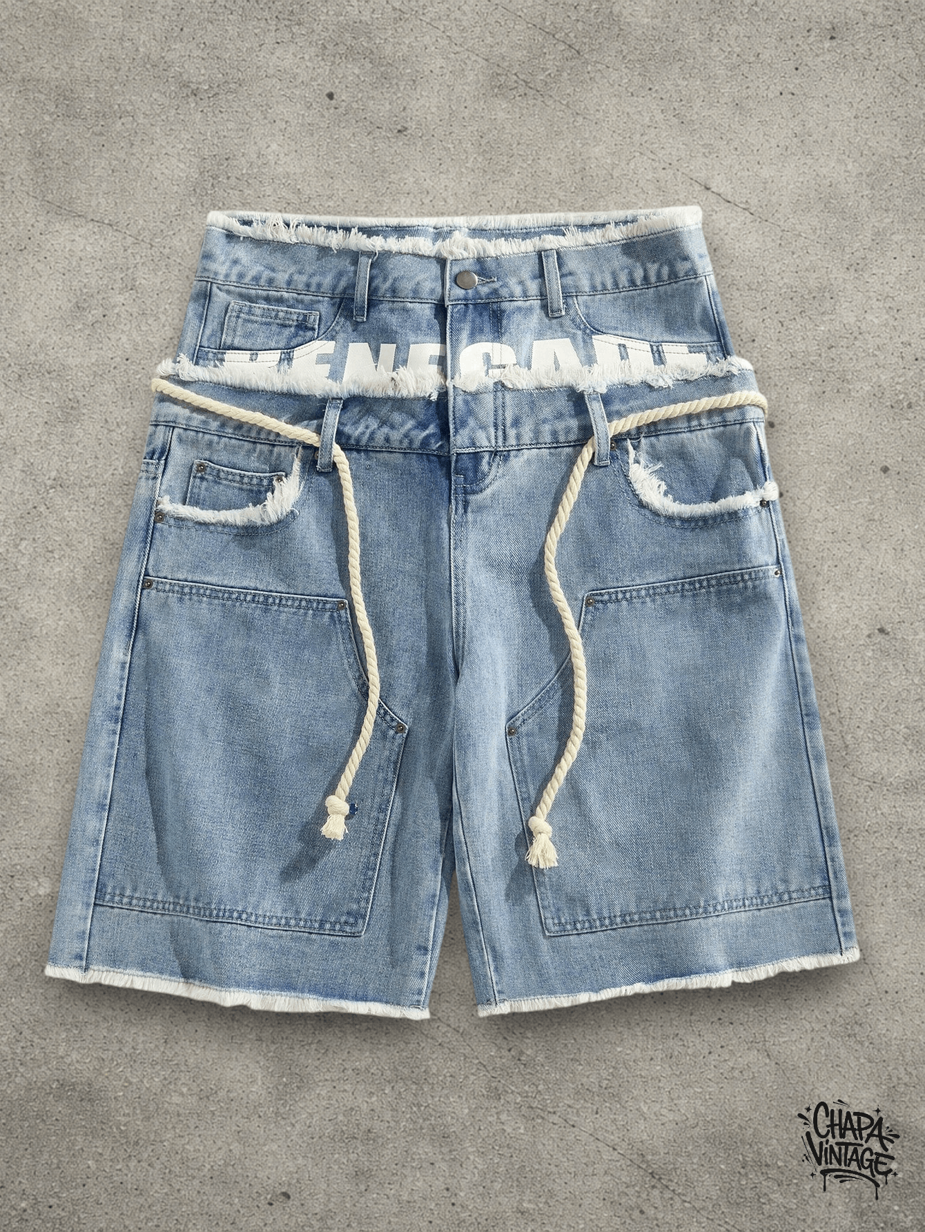 Jean Distressed Waistband shorts Size US 32 / EU 48 - 1 Thumbnail