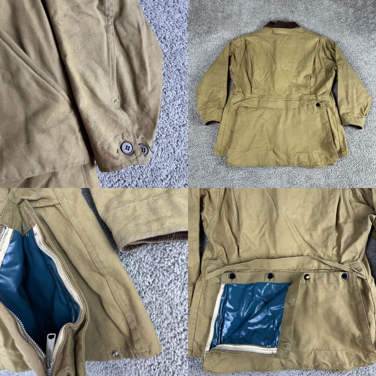 Vintage VINTAGE Allen Sportwear Hunting Jacket Mens 42 Canvas Corduroy Game Bag 60s Size US XS / EU 42 / 0 - 8 Thumbnail
