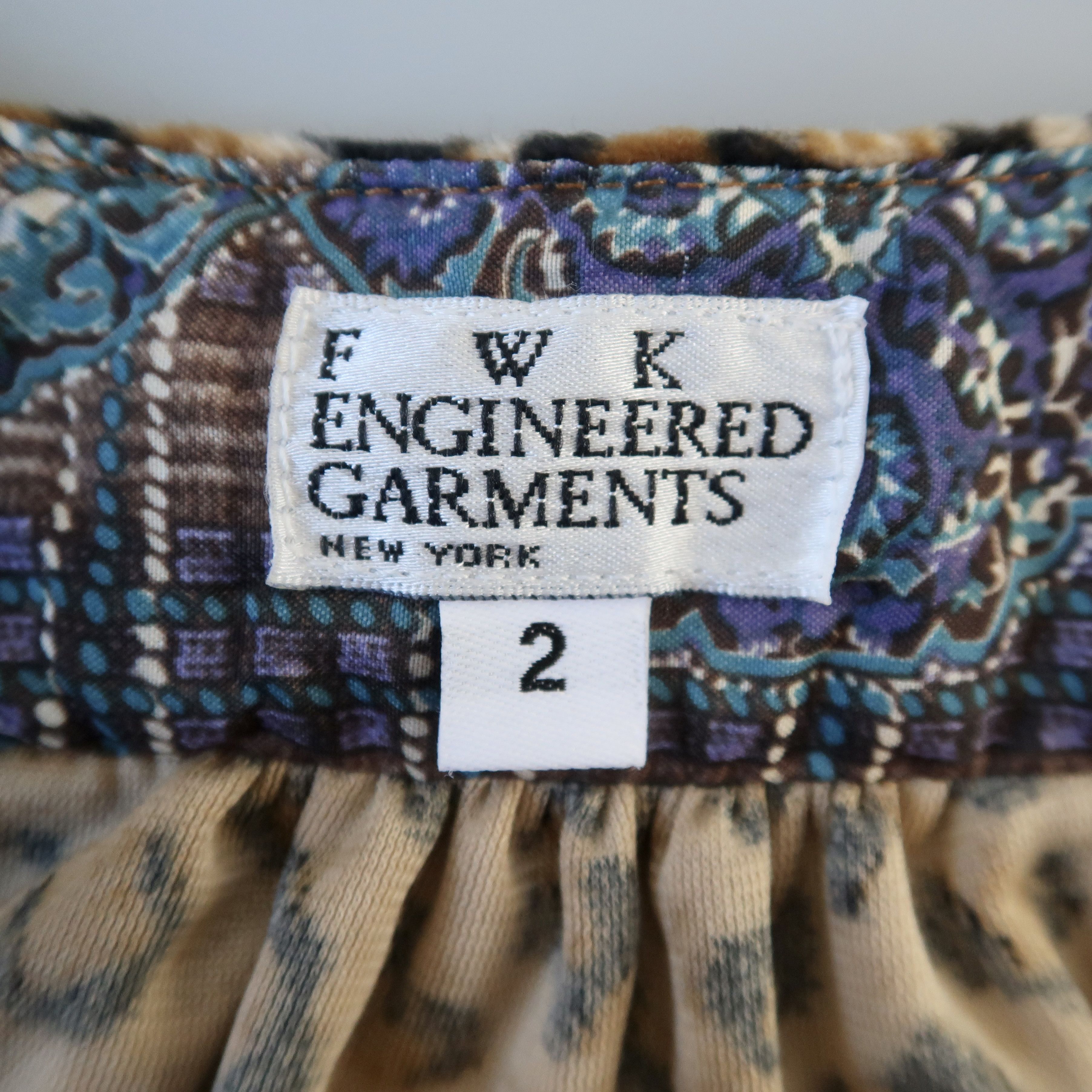 Engineered Garments FWK Engineered Garments Leopard Velour Tunic Pullover 2 Size M / US 6-8 / IT 42-44 - 8 Thumbnail