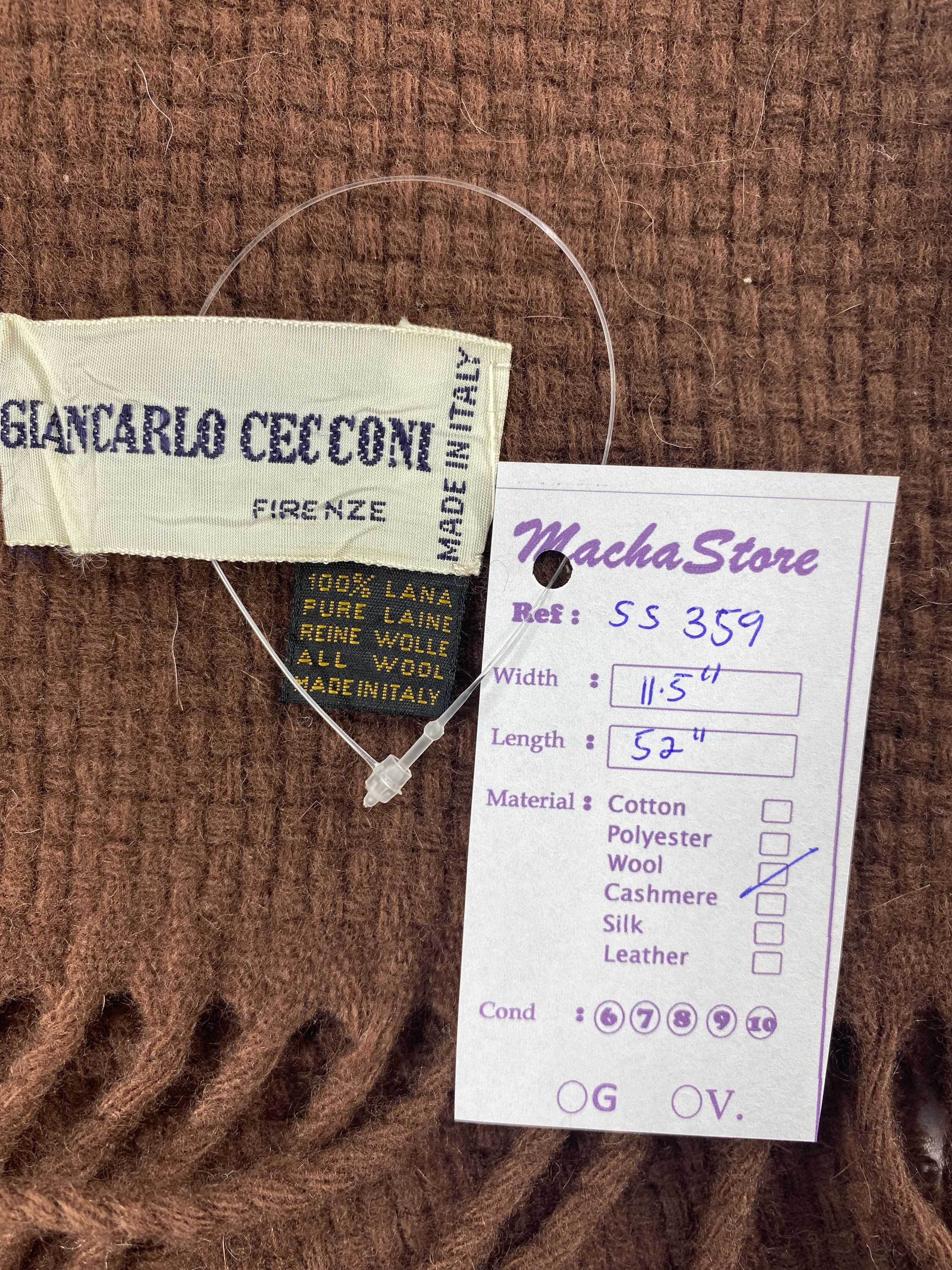 Vintage Giancarlo Cecconi Scarf / Muffler / Neckwear Size ONE SIZE - 3 Thumbnail