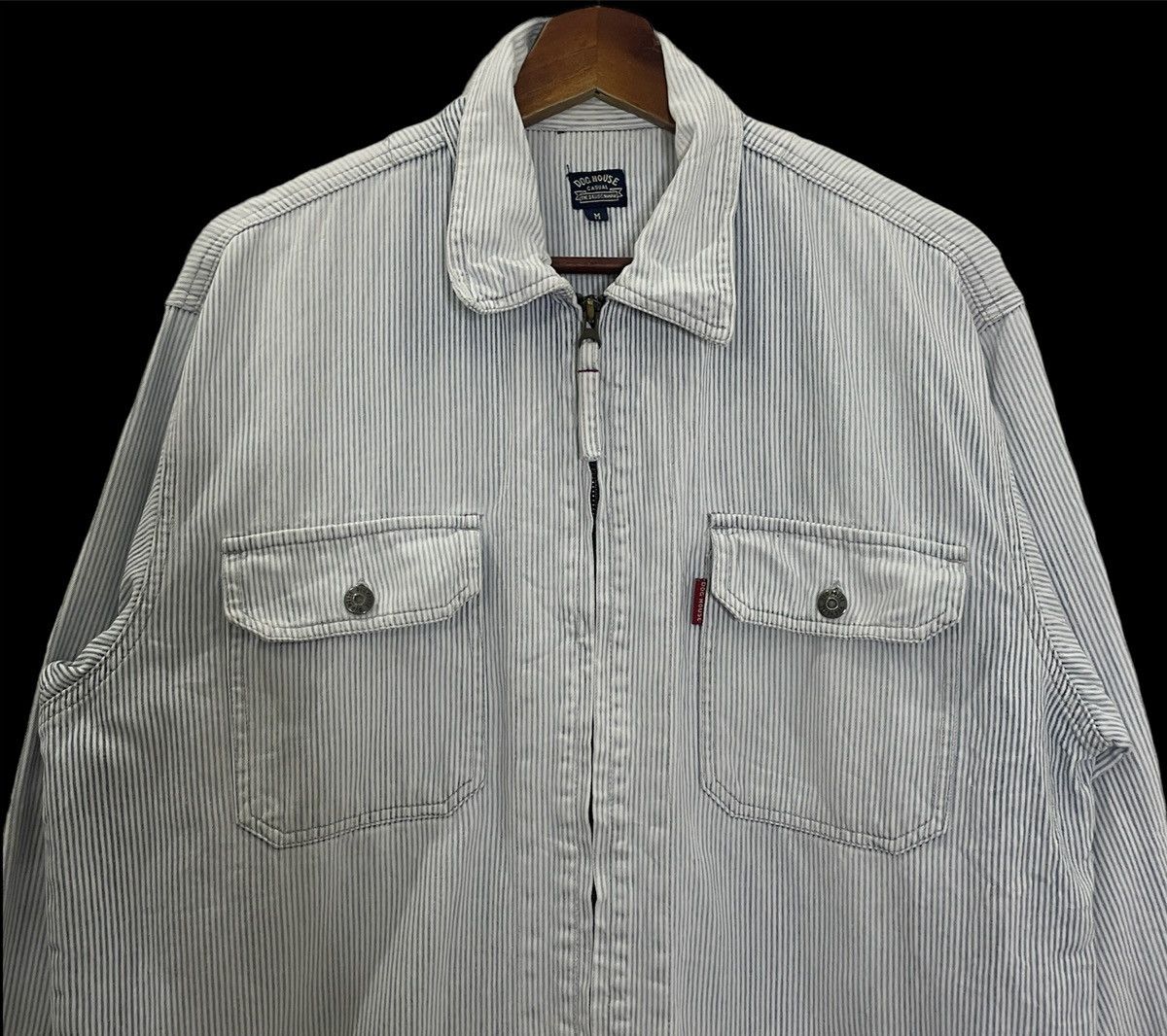 Japanese Brand Vintage Dog House Hickory Stripe Jacket Size US L / EU 52-54 / 3 - 4 Thumbnail