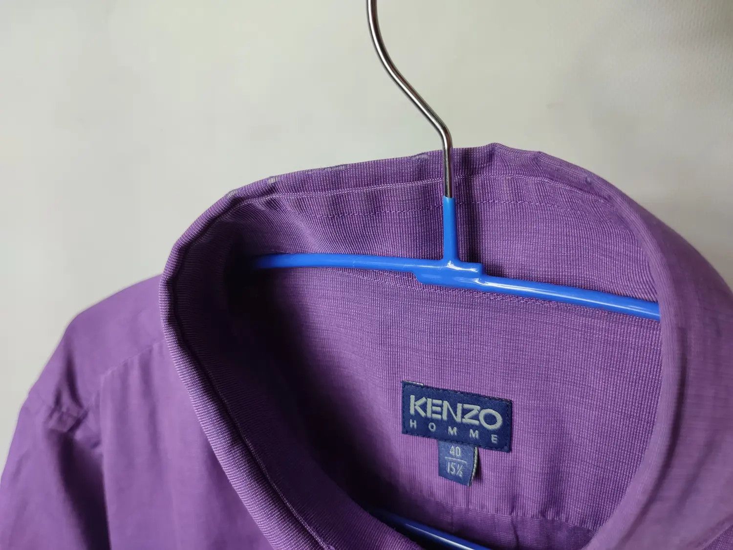 Designer × Kenzo × Vintage Kenzo Homme Purple Short sleeve button shirt Size US M / EU 48-50 / 2 - 3 Thumbnail