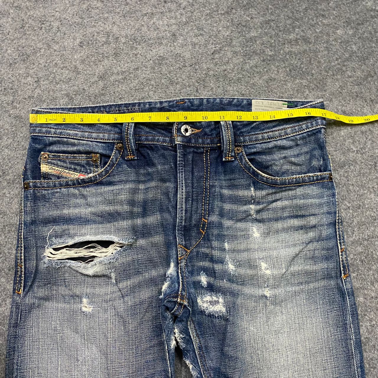 Diesel Vintage 90s Diesel Industry Distressed Denim Size US 34 / EU 50 - 4 Thumbnail
