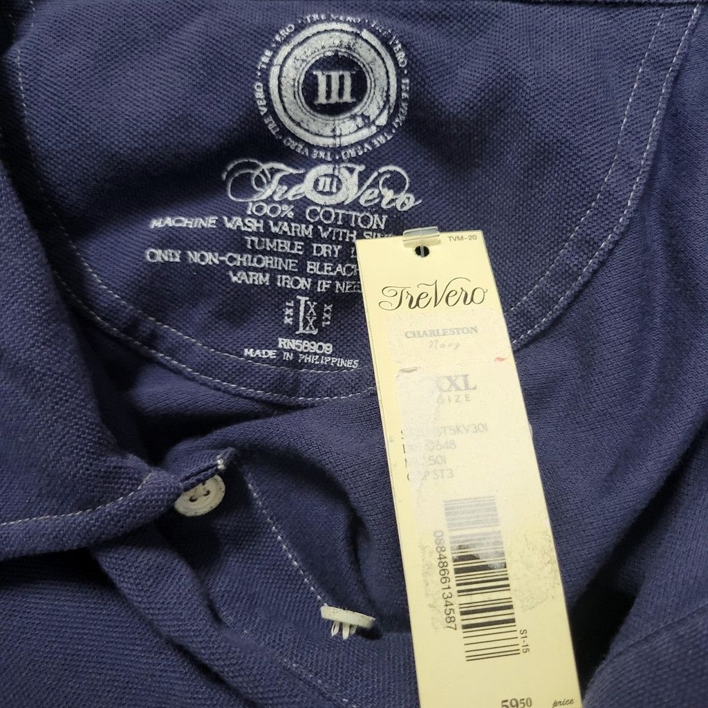 Other Tre Vero 100% Cotton Polo Shirt Size XXL Men's New With Tags Size US XXL / EU 58 / 5 - 5 Thumbnail