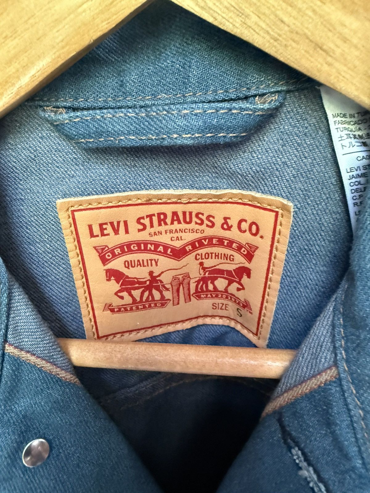 Levi's Levi’s Blue Denim Jacket Size US S / EU 44-46 / 1 - 2 Thumbnail