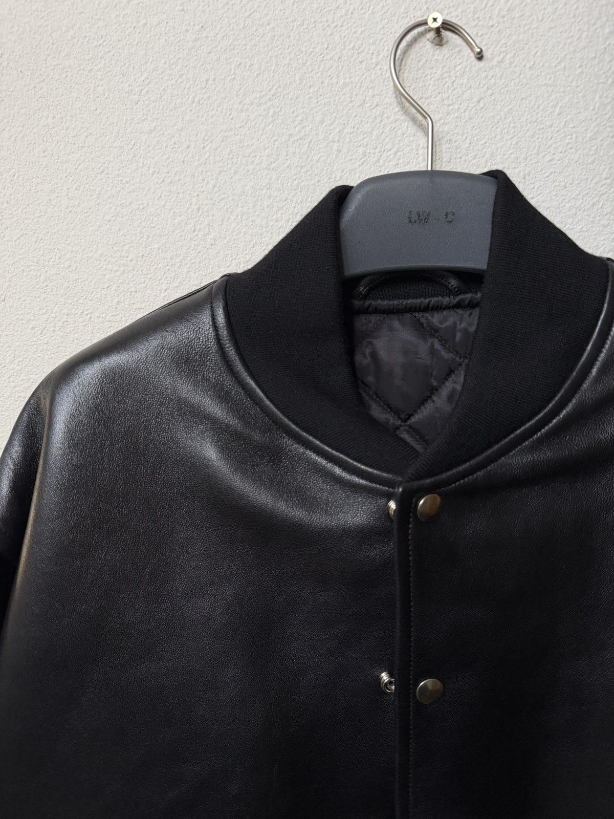 A.PRESSE Black leather award varsity jacket size 3 Size US L / EU 52-54 / 3 - 2 Thumbnail