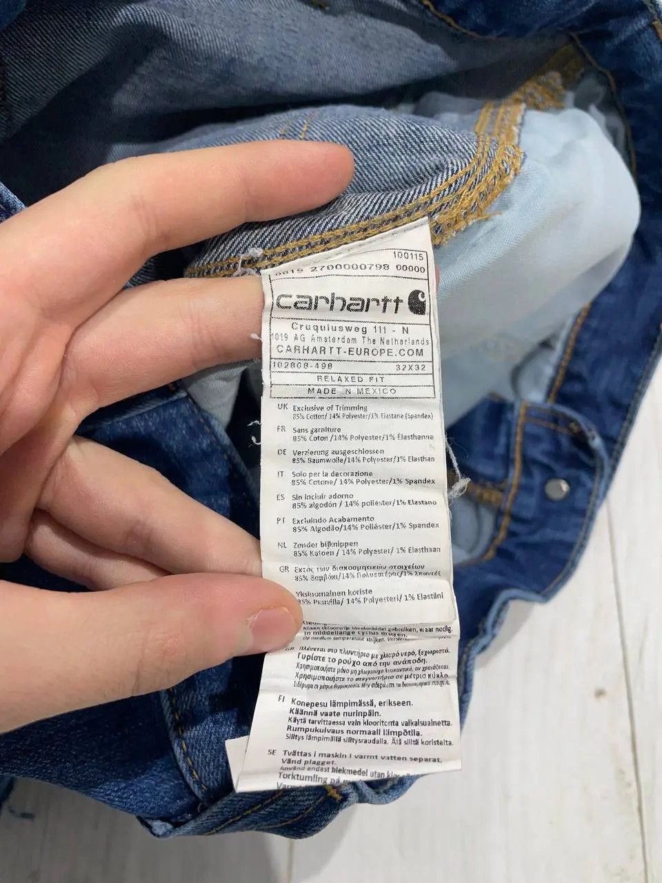 Carhartt Vintage Carhartt Carpenter Blue Denim Jeans Work Pants Size US 32 / EU 48 - 21 Thumbnail