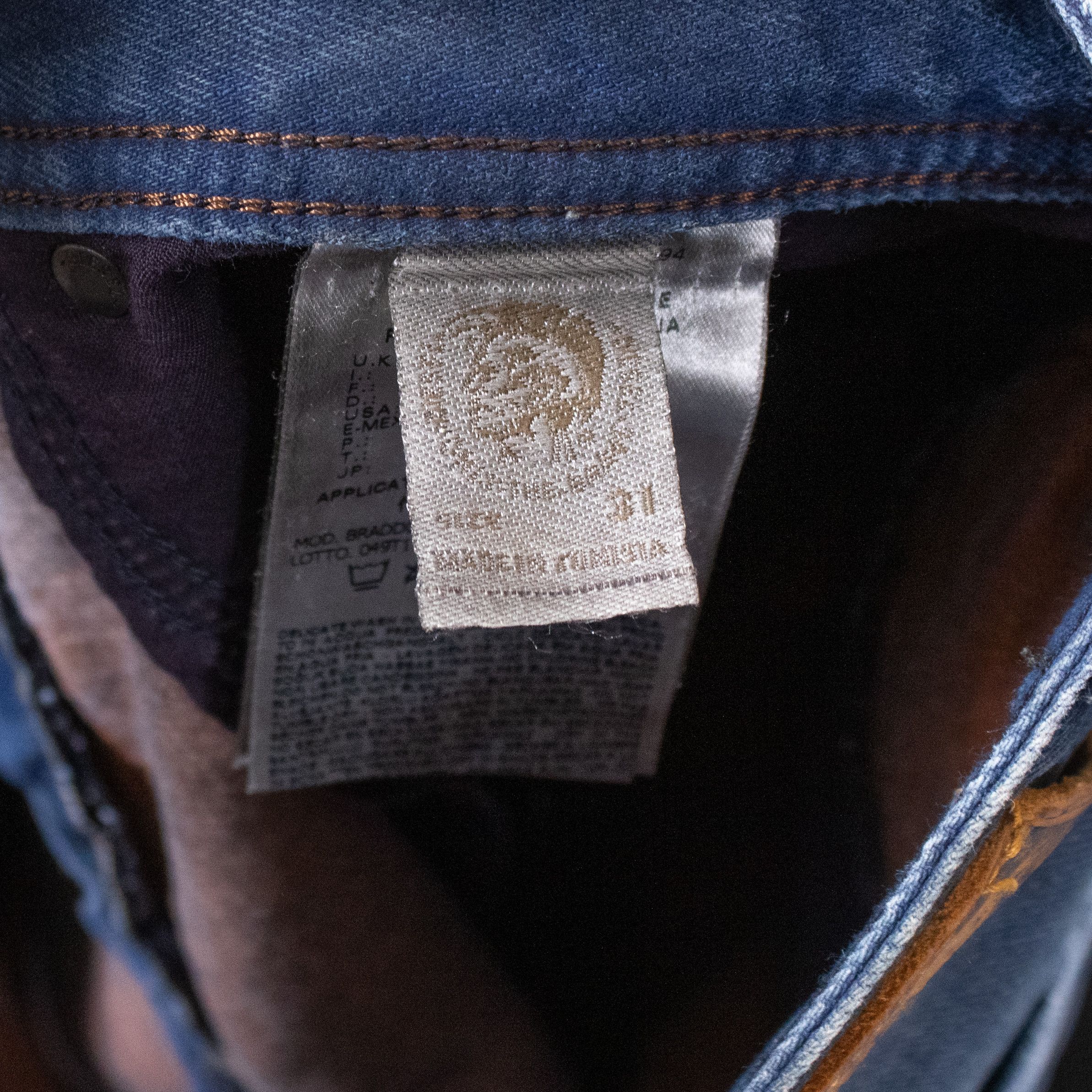 Diesel Vintage Y2K Diesel Brandoom Bootcut Blue Denim Jeans Size US 34 / EU 50 - 10 Thumbnail