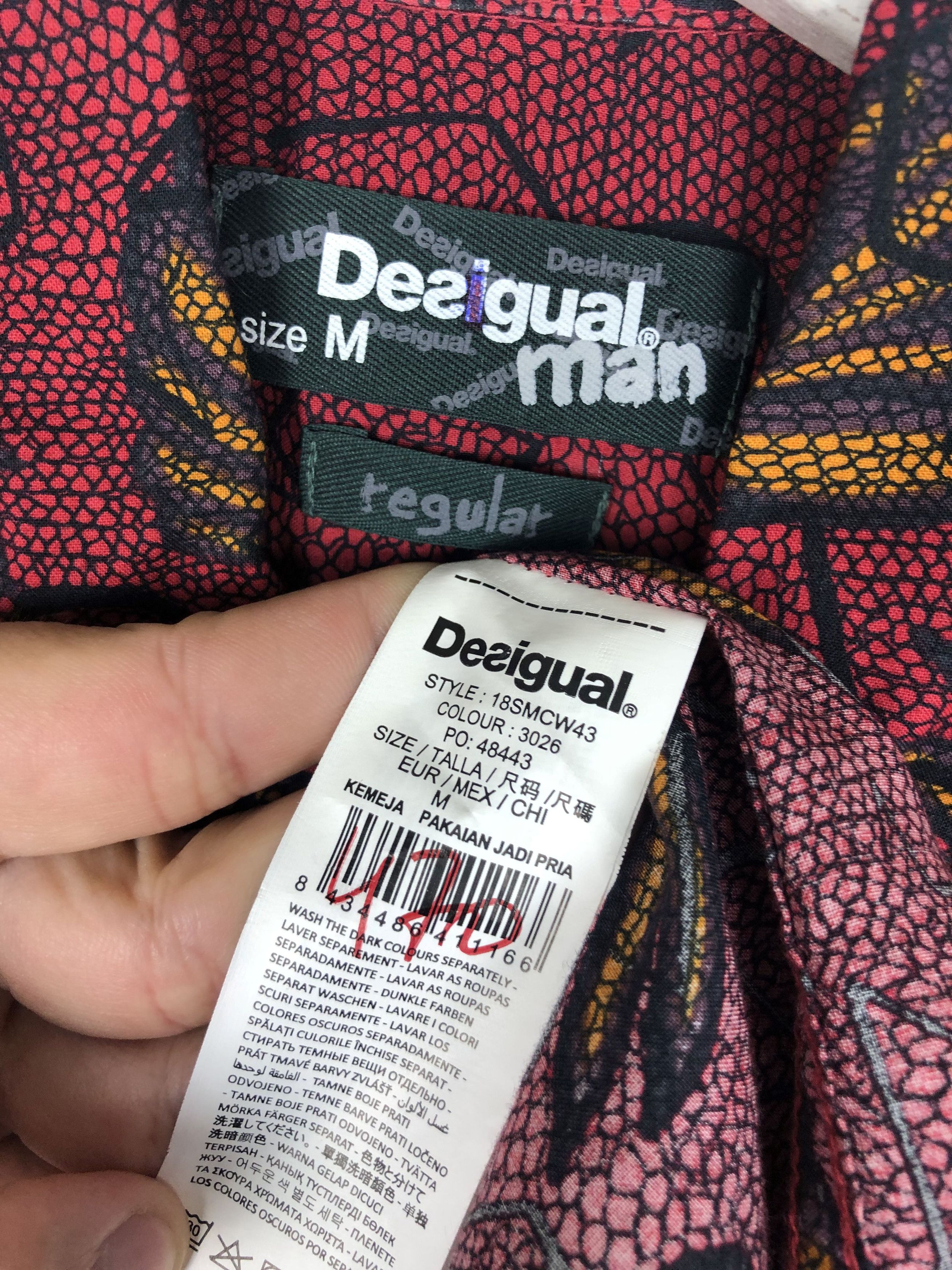 Desigual Desigual Regular Fit Shirt Overprinted size M Size US M / EU 48-50 / 2 - 8 Thumbnail