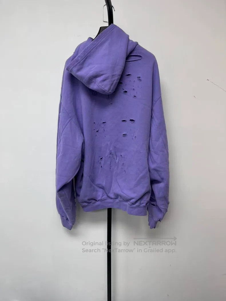 Balenciaga Balenciaga Letter Print Hooded Drawstring Ripped Crack Eff Size US XS / EU 42 / 0 - 2 Thumbnail