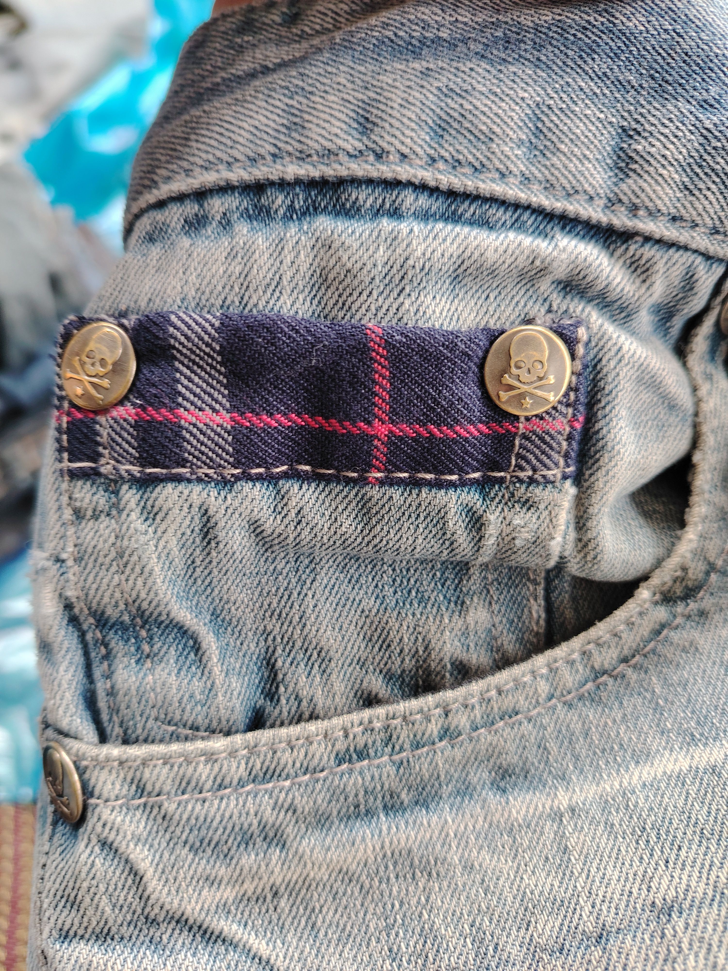 If Six Was Nine 💥BEST OFFER💥WILD LITE SKULL BONES DISTRESSED DENIM Size US 32 / EU 48 - 12 Thumbnail