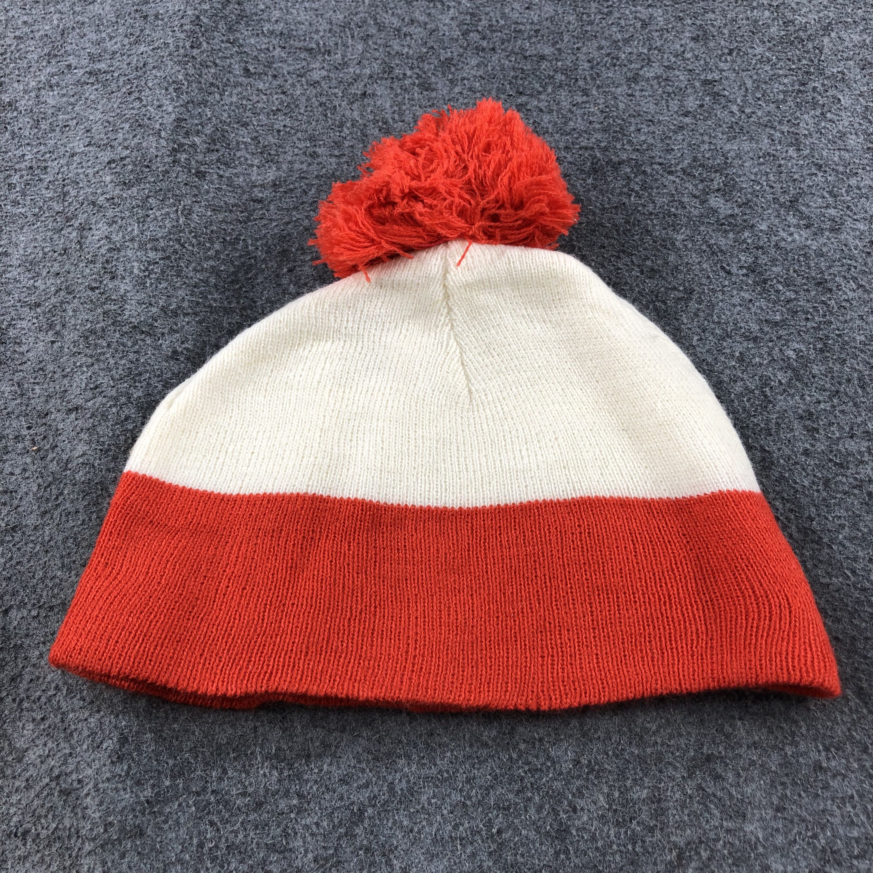 Vintage Unknown Where's Wally Bobble Beanie Snowcap Snow Hat B316 Size ONE SIZE - 3 Thumbnail