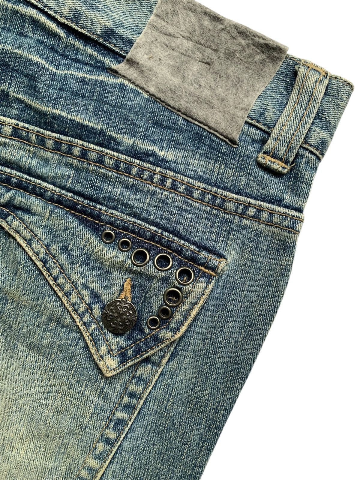 Japanese Brand g-land edge ripped distressed flared y2k grunge style Size US 31 - 7 Thumbnail